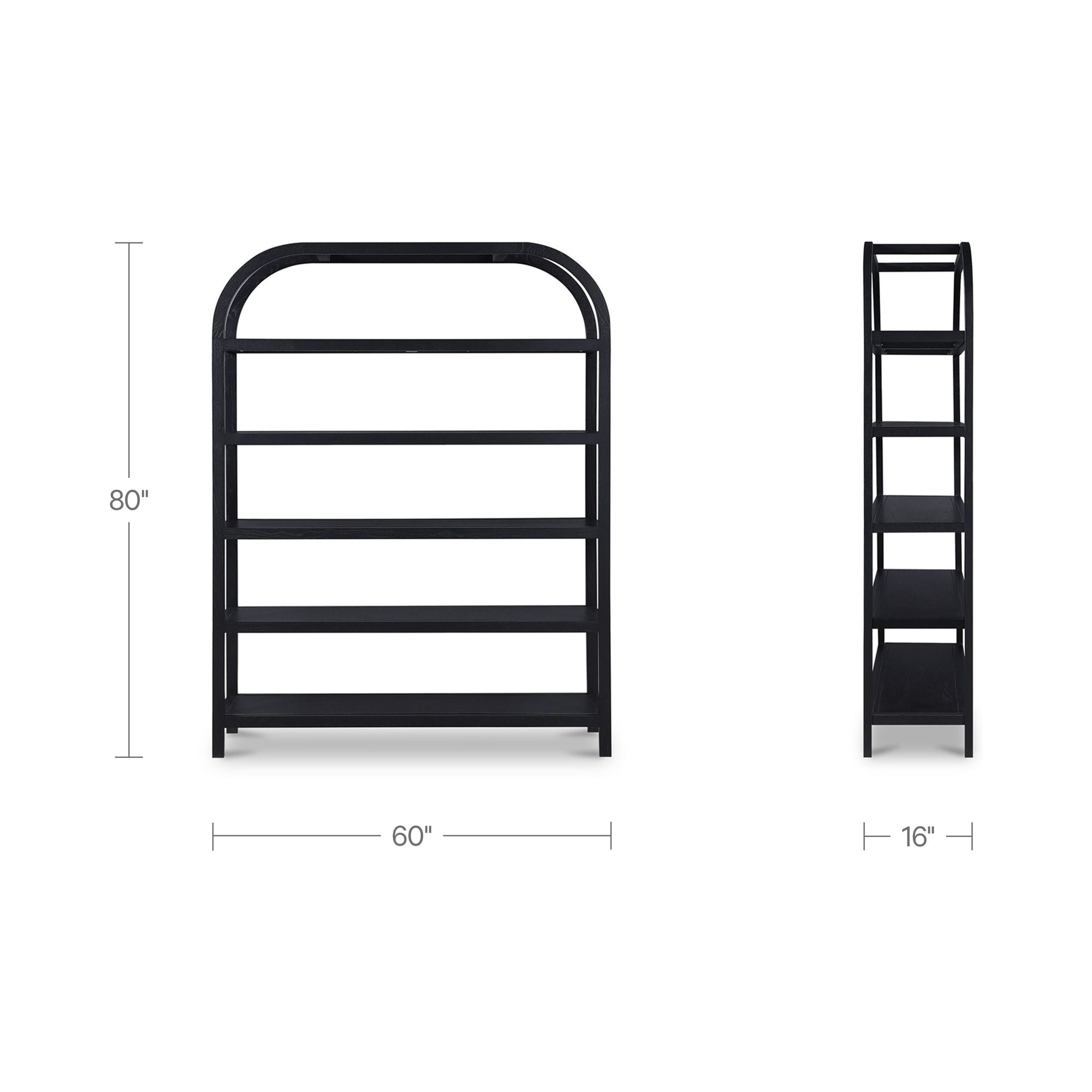 Eero - Bookcase Large - Black
