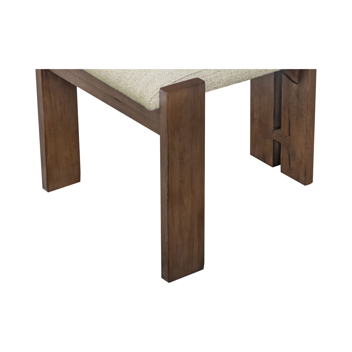 Mia - Dining Chair (Set of 2) - Beige / Dark Brown