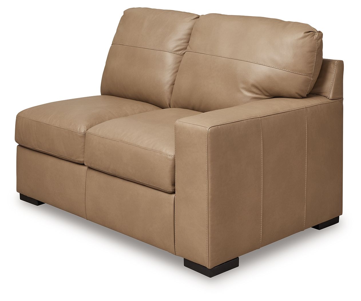 Bandon - Toffee - 4-Piece Sectional With Raf Loveseat - Leather Match