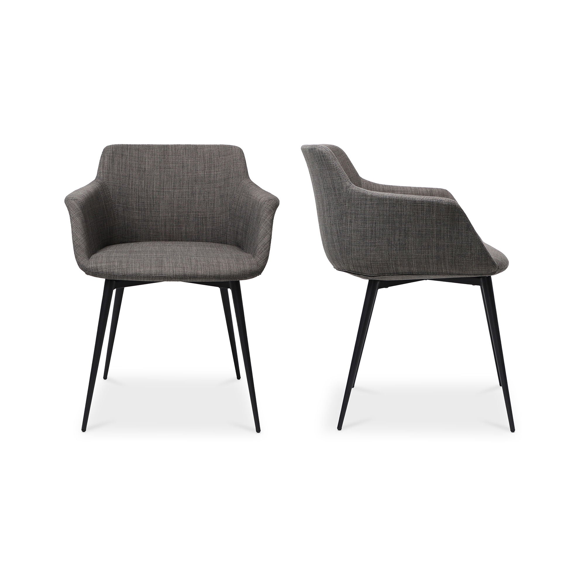 Ronda - Arm Chair (Set of 2) - Dark Gray