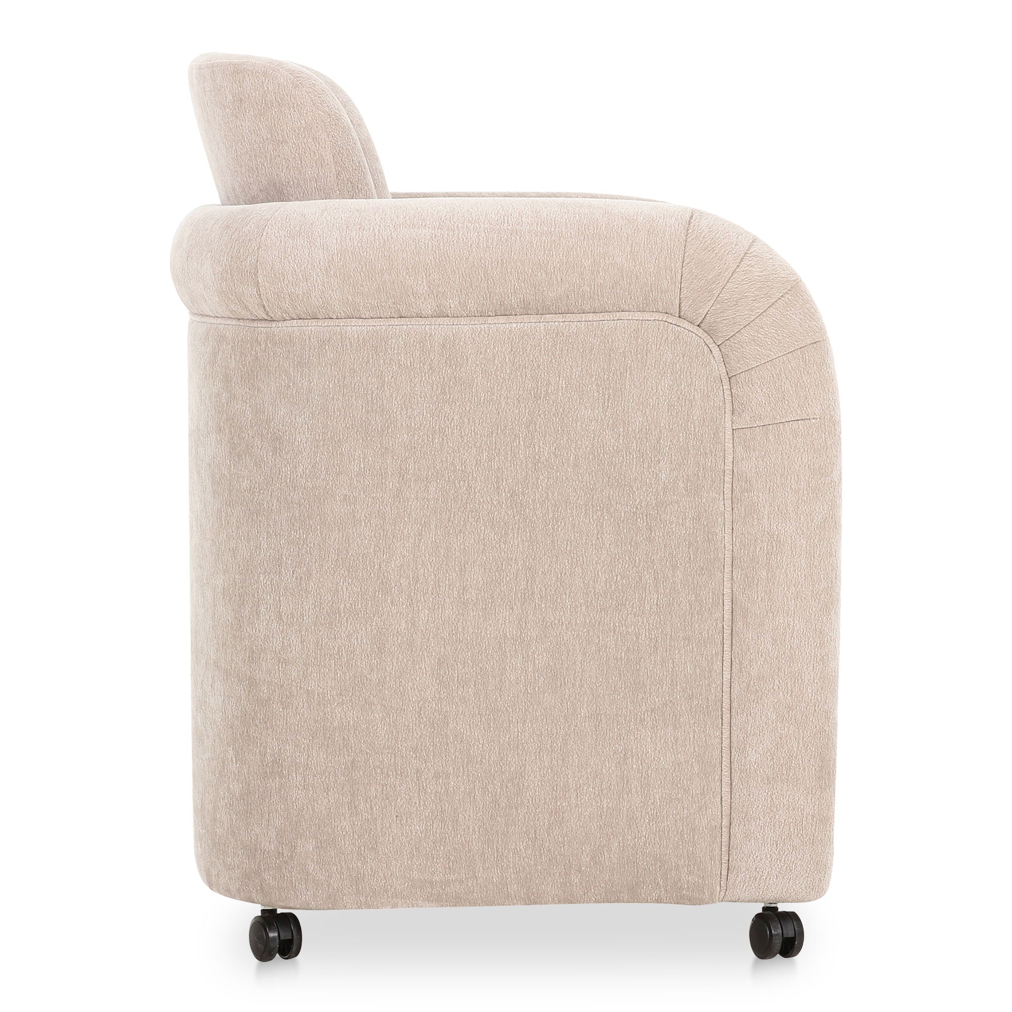Mesto - Rolling Dining Chair - Gray