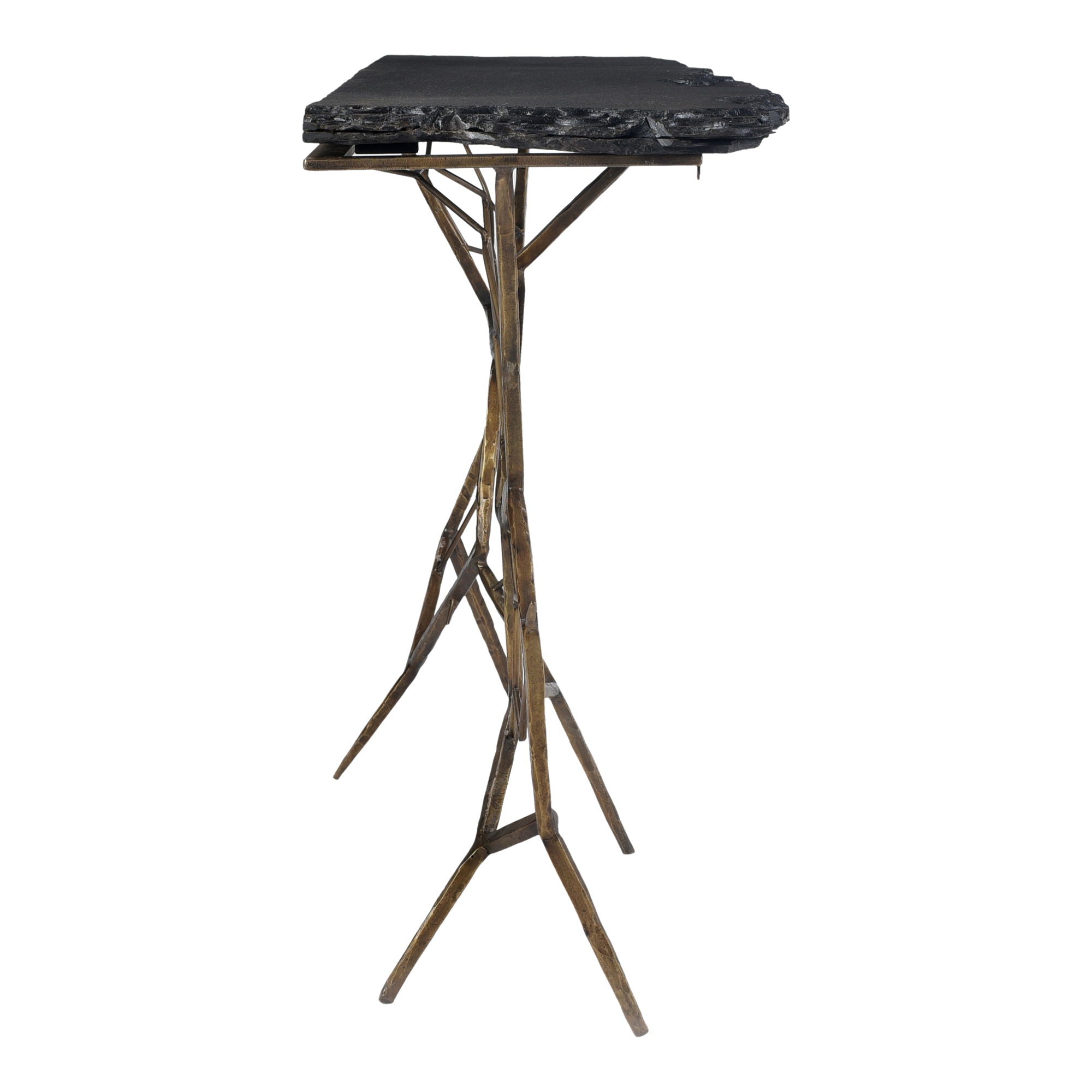 Nate - Slate Console Table - Black