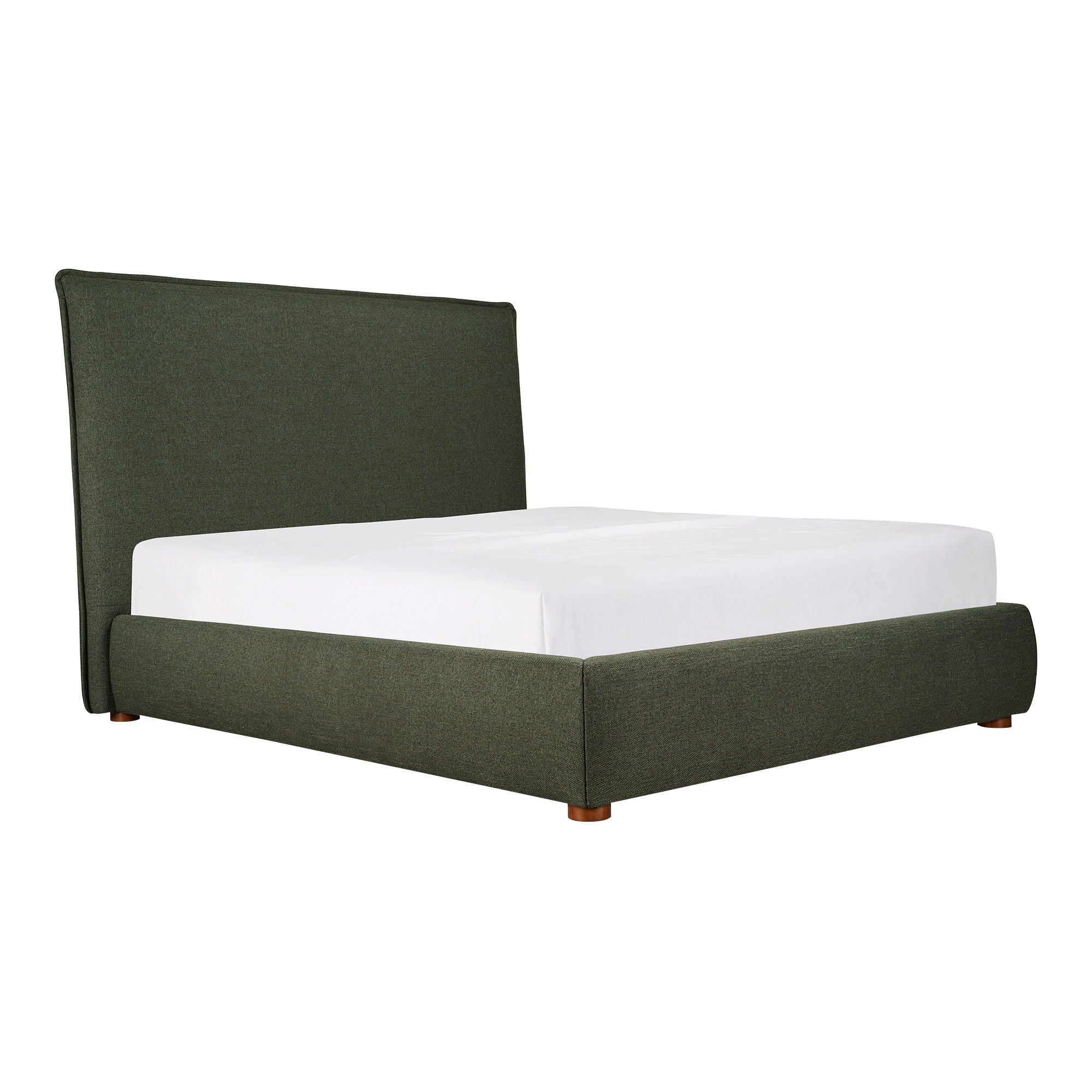 Luzon - King Bed Tall Headboard - Deep Forest
