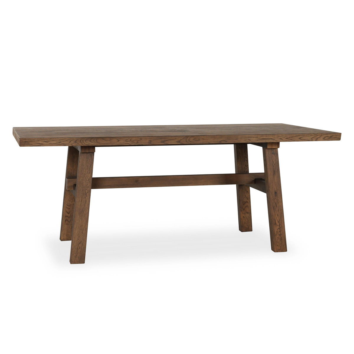 Lazar - Reclaimed Oak Dining Table - Suede Brown