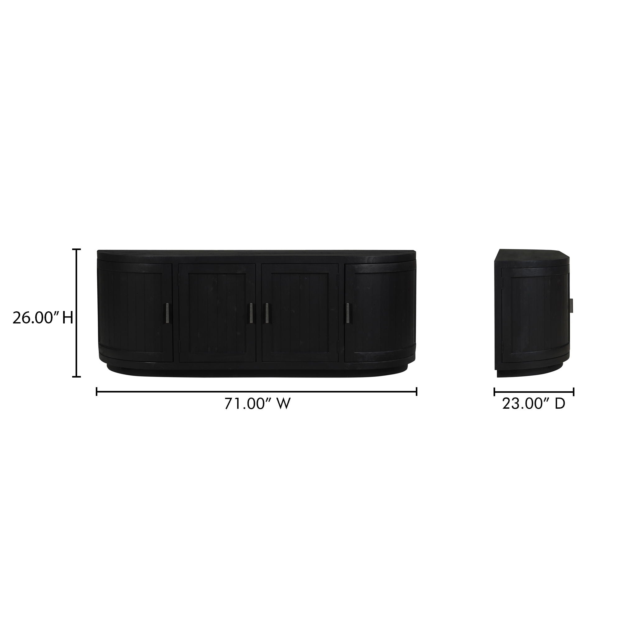 Nicola - Media Cabinet - Black