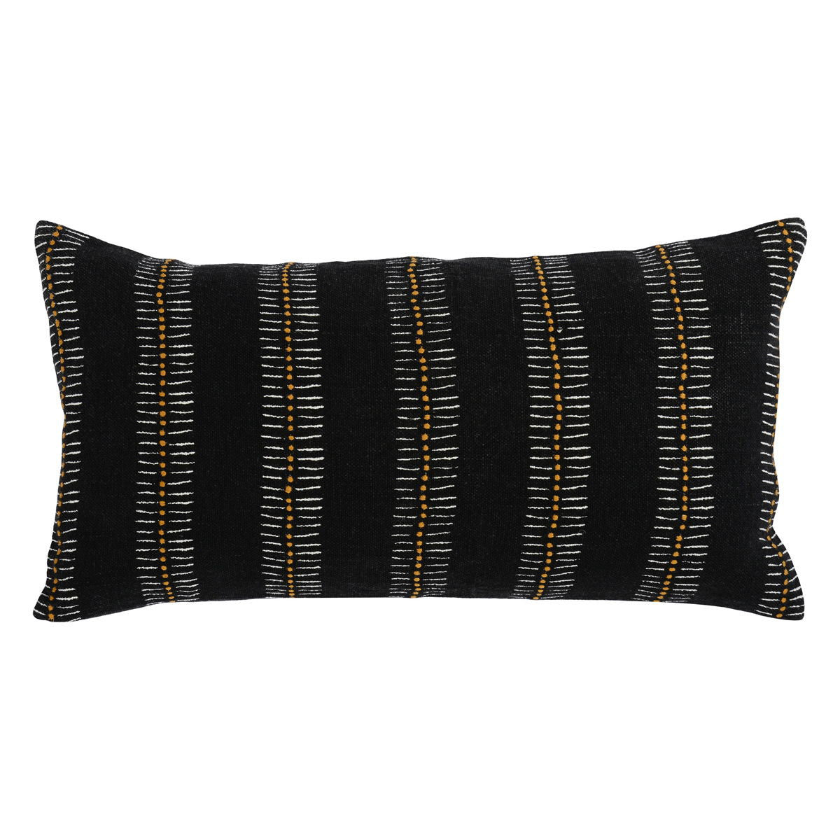 Repose - RP Cabana Pillow - Black/Tumeric Gold