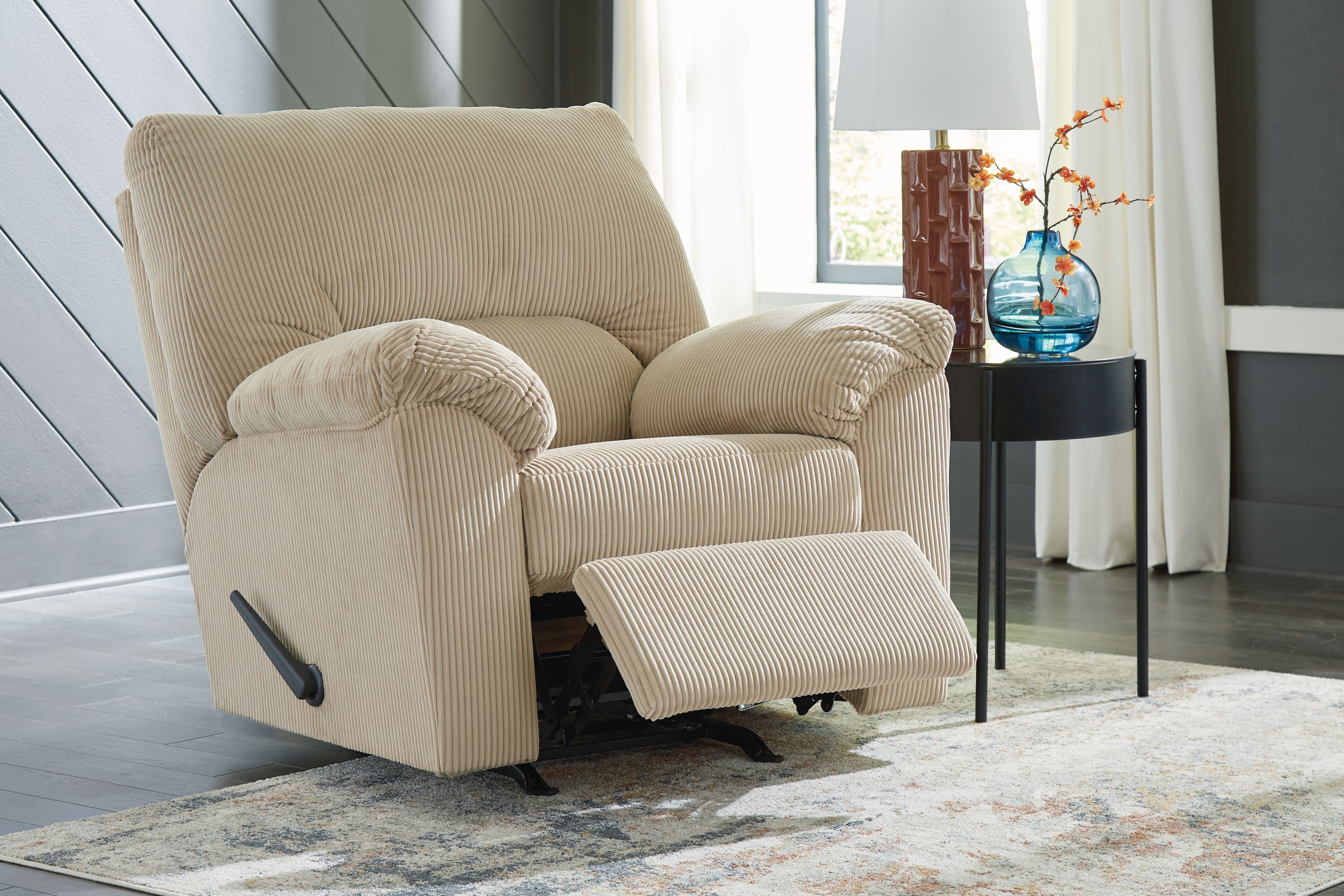 Simplejoy - Sand - Rocker Recliner - Fabric