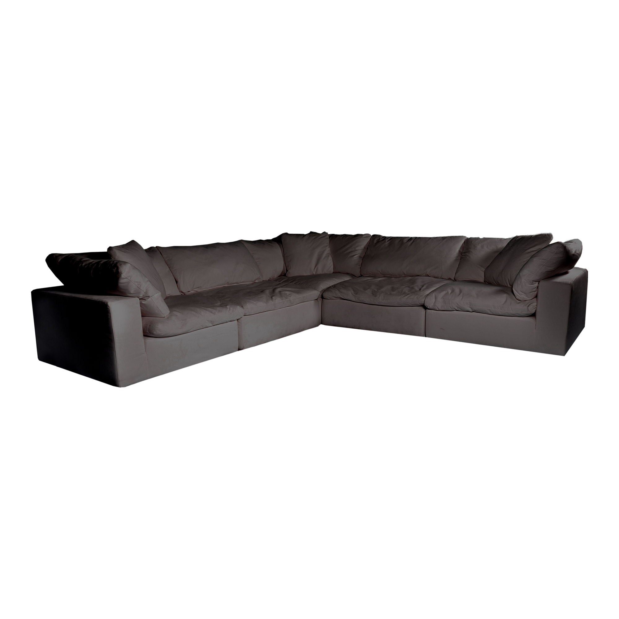 Clay - Livesmart Fabric Classic L Modular Sectional - Light Gray