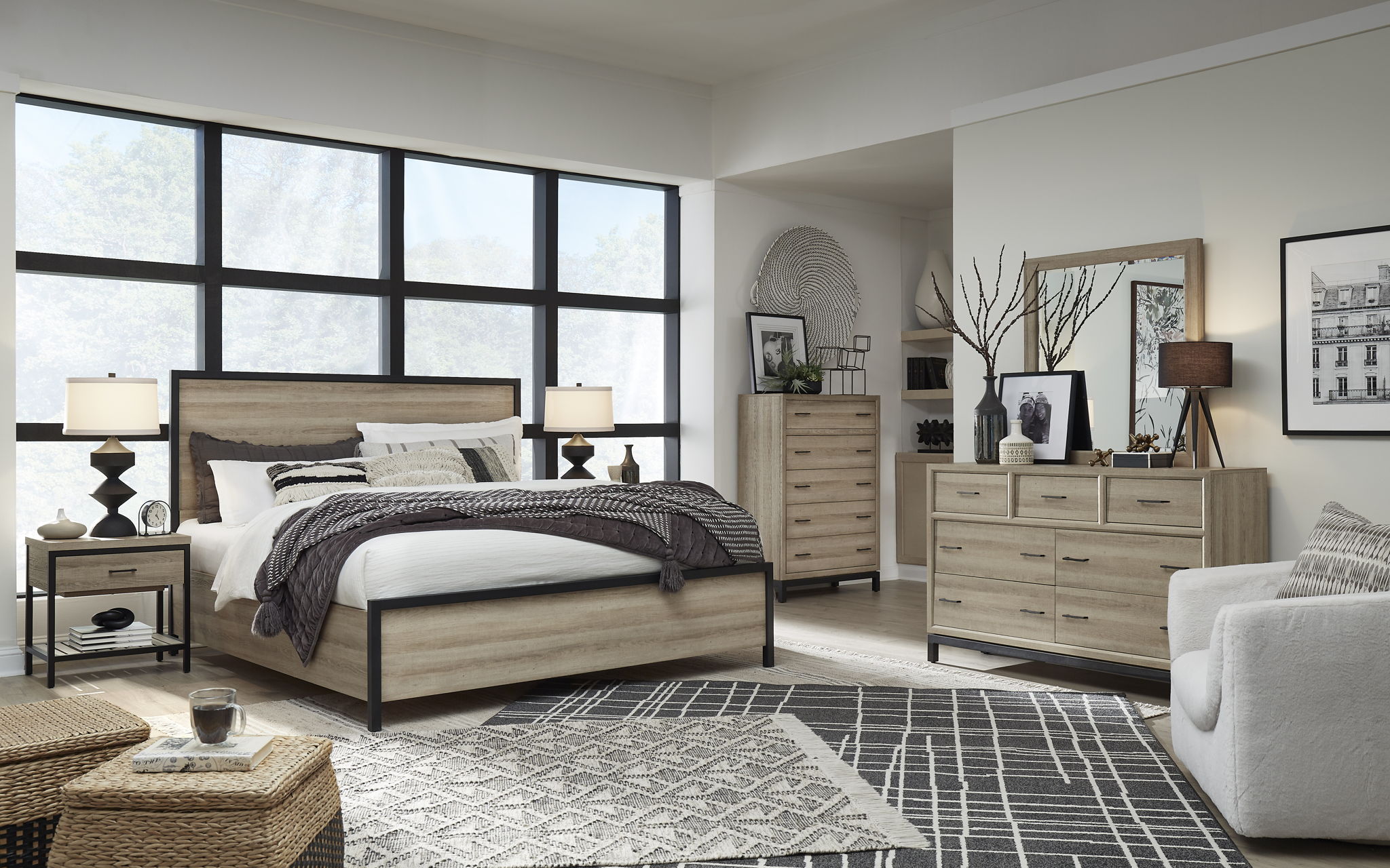 Bastain - Open Nightstand - Putnum Ivory