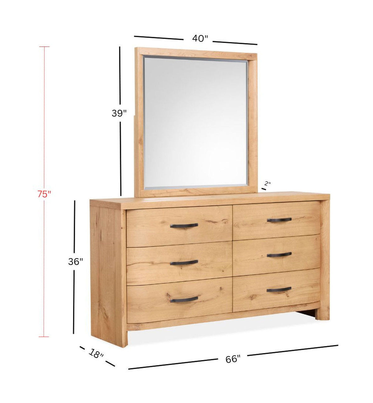 Laramie - Double Drawer Dresser
