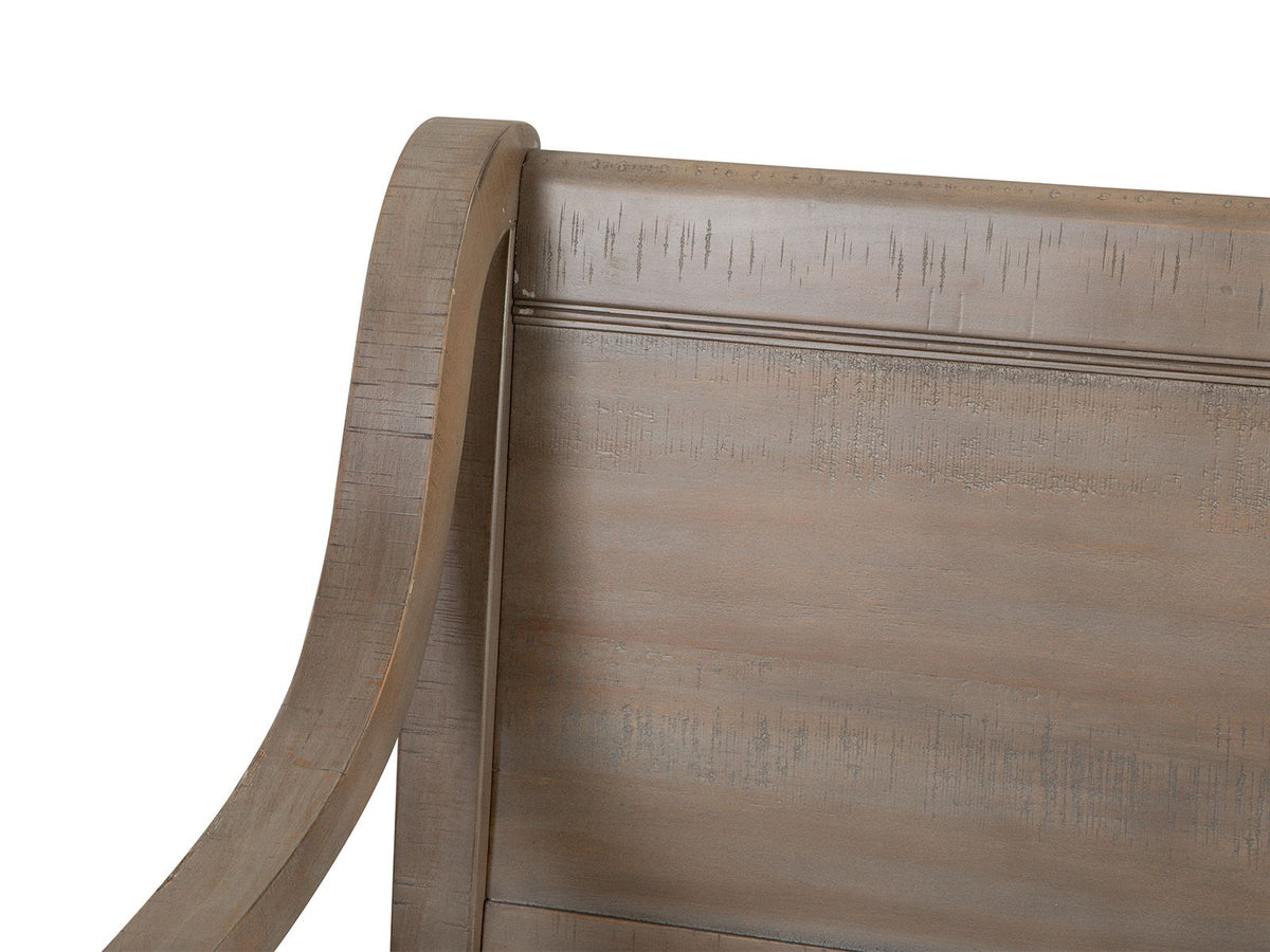 Paxton Place - Bench With Back - Dovetail Gray