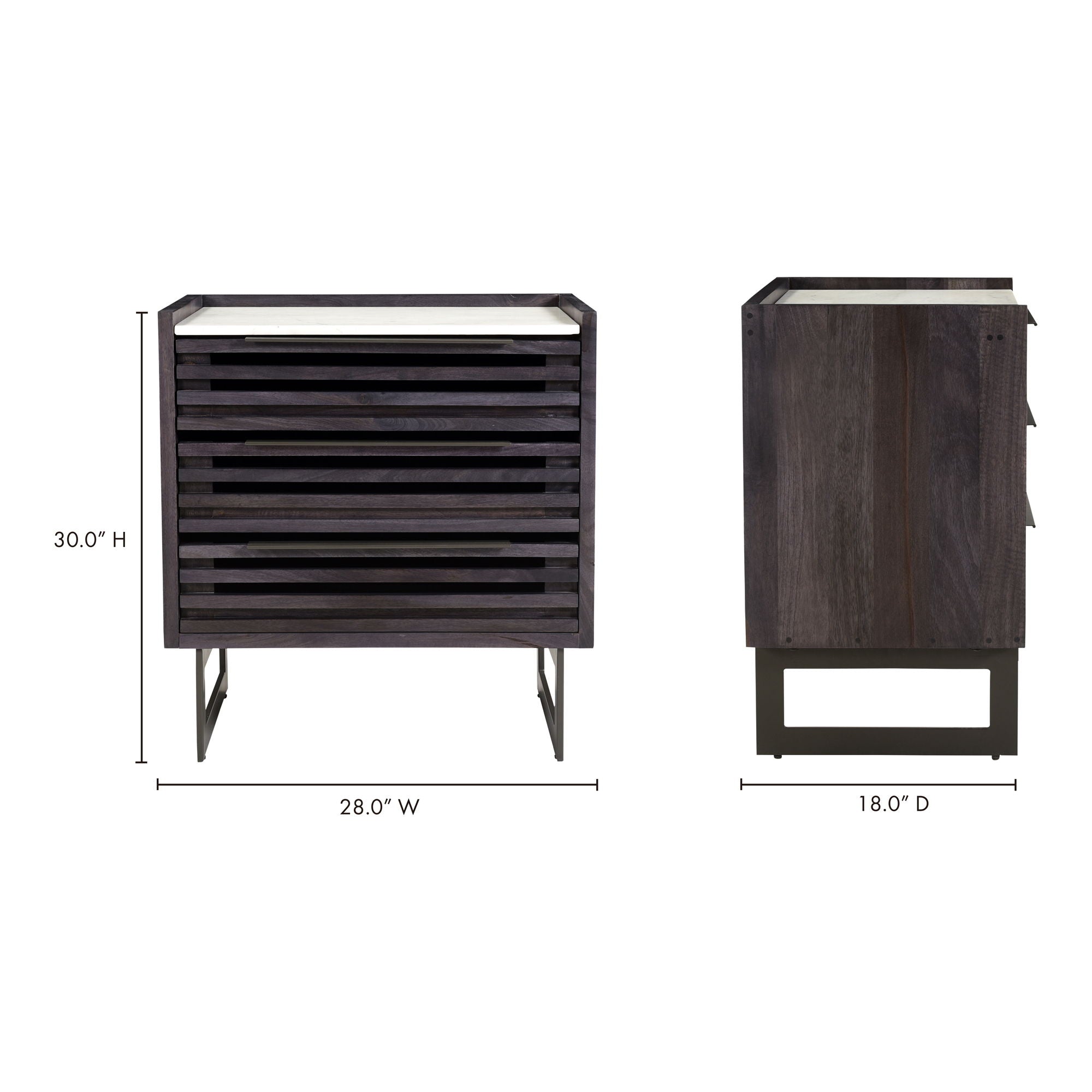 Paloma - 3 Drawer Chest - Brown