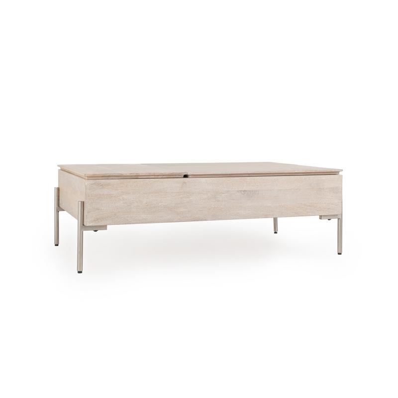 Rocklin - Double Lift Top Coffee Table - White