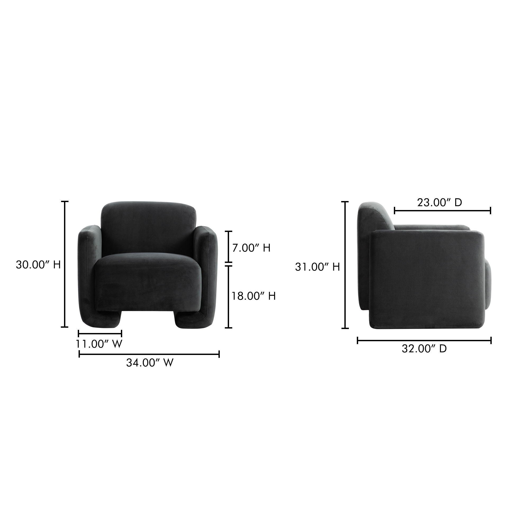 Fallon - Accent Chair - Shadow Gray