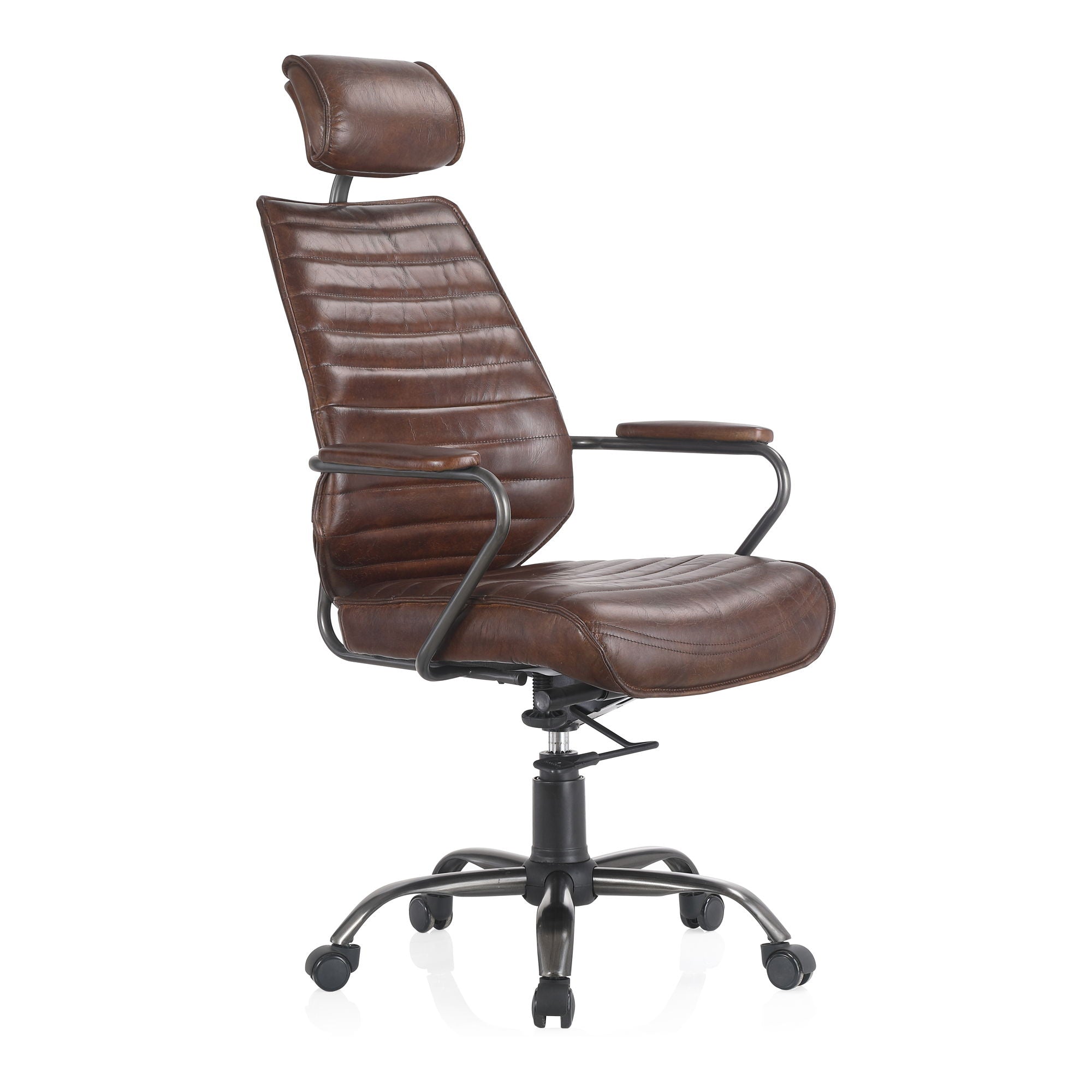 Executive - Office Chair - Dark Brown Leather