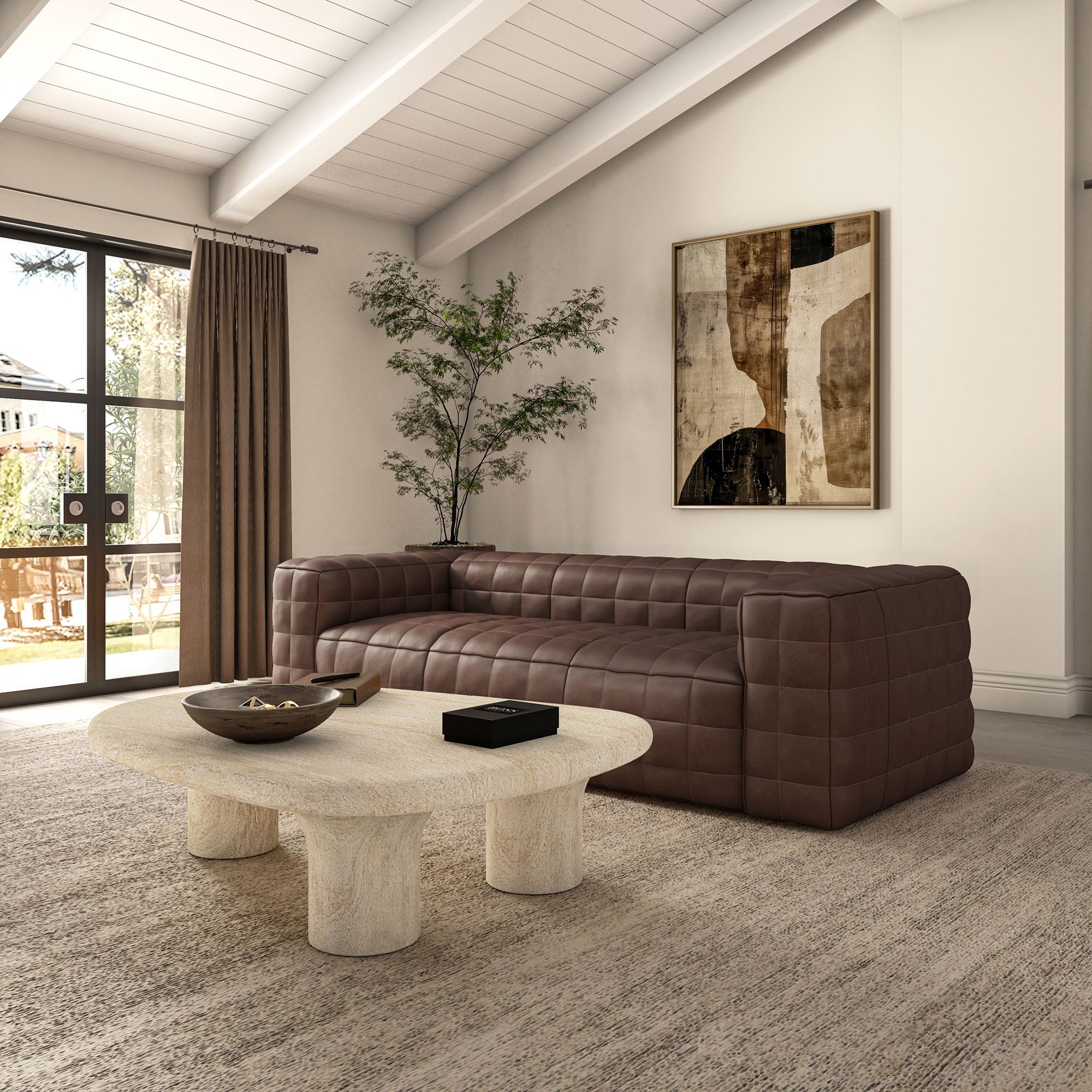 Callan - Sofa - Dark Brown