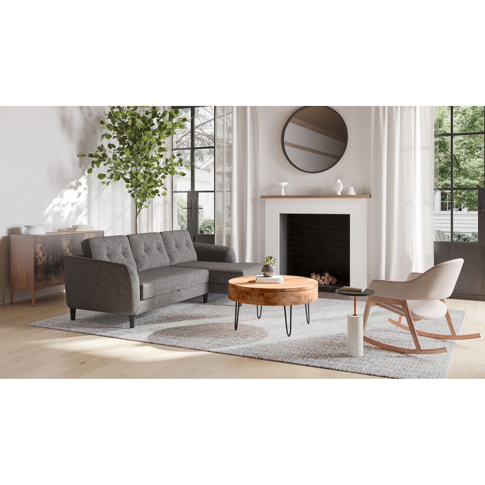 Dusk - Accent Table - Marble
