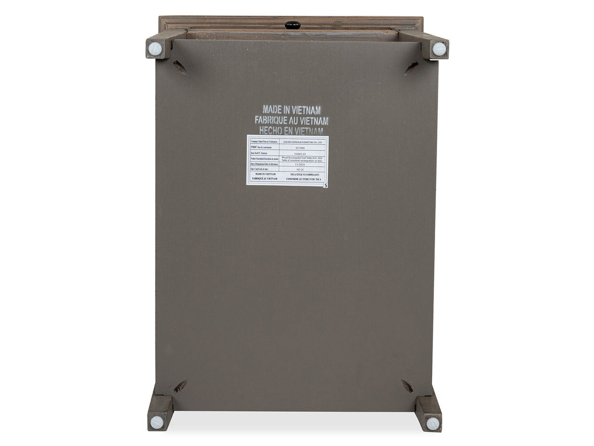 Paxton Place - Rectangular End Table - Dovetail Gray
