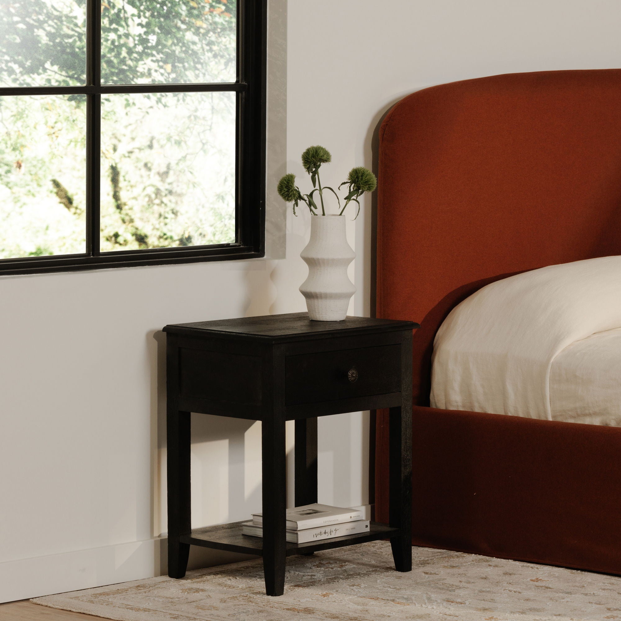 Corrine - Nightstand - Black