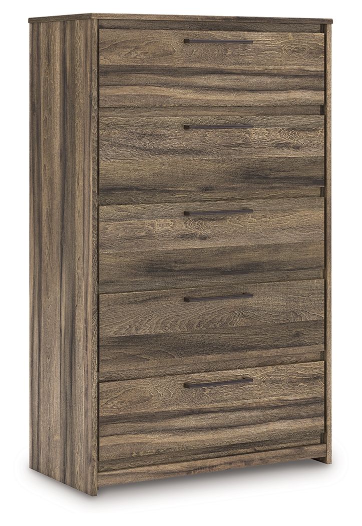 Elbrim - Brown - Five Drawer Chest