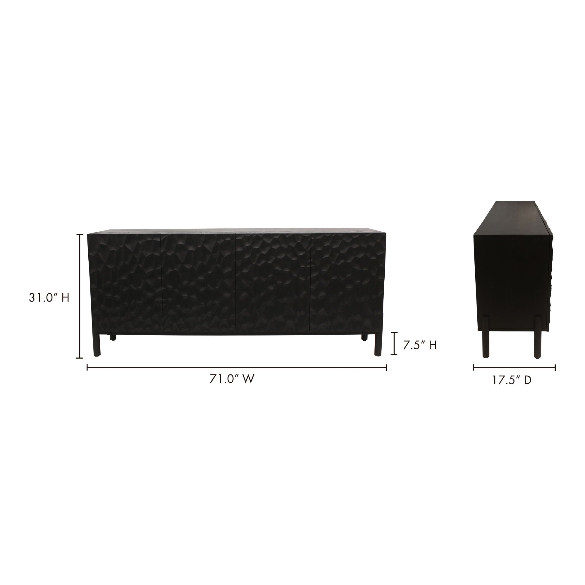 Misaki - Sideboard - Black