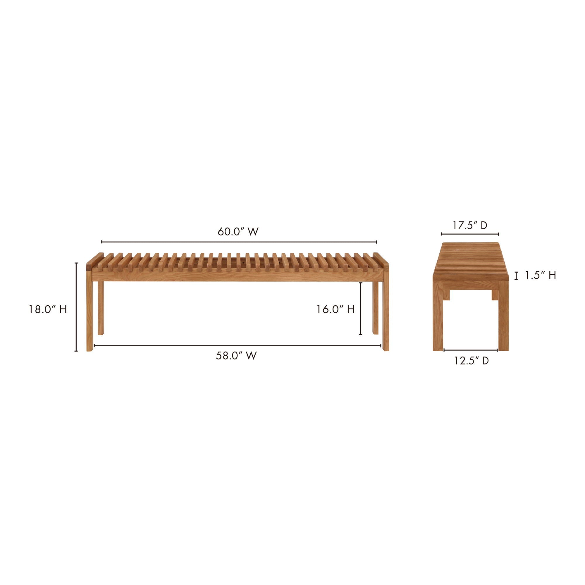 Rohe - Bench - Light Brown