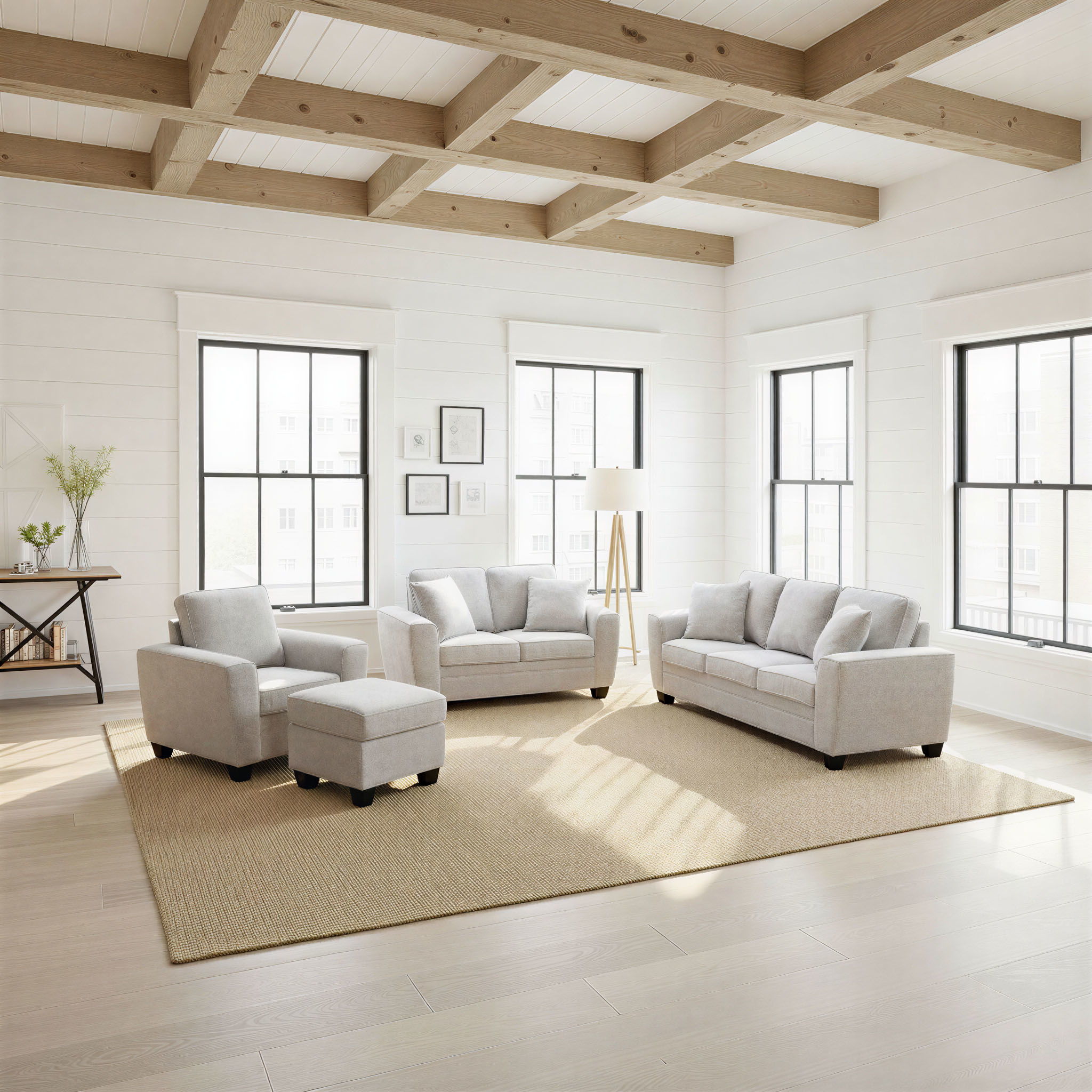 Ashbury - Ottoman - Soft Gray