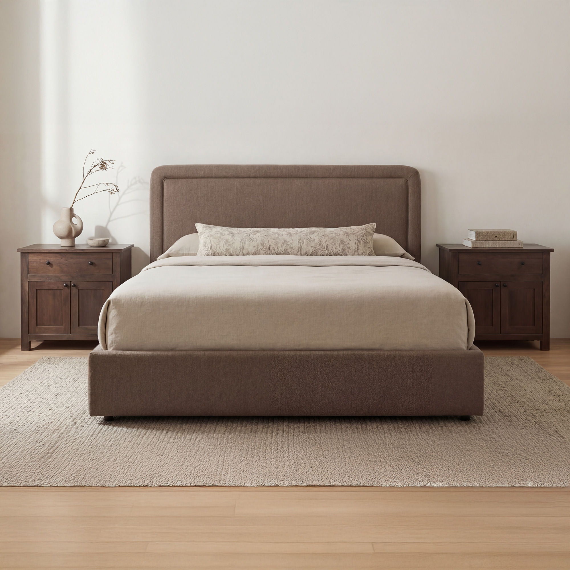 Simon - Queen Storage Bed - Brown