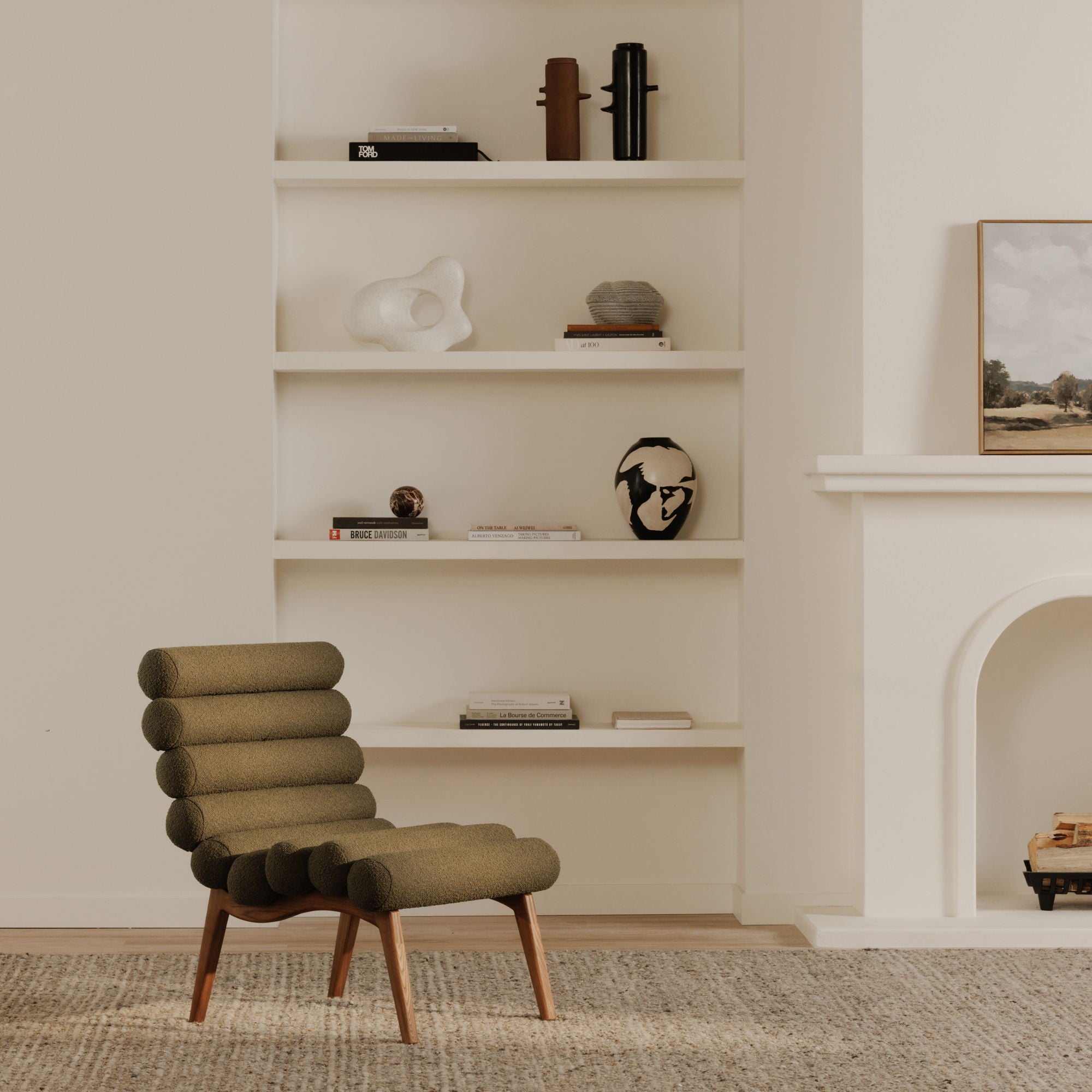 Arlo - Performance Fabric Accent Chair - Dark Green