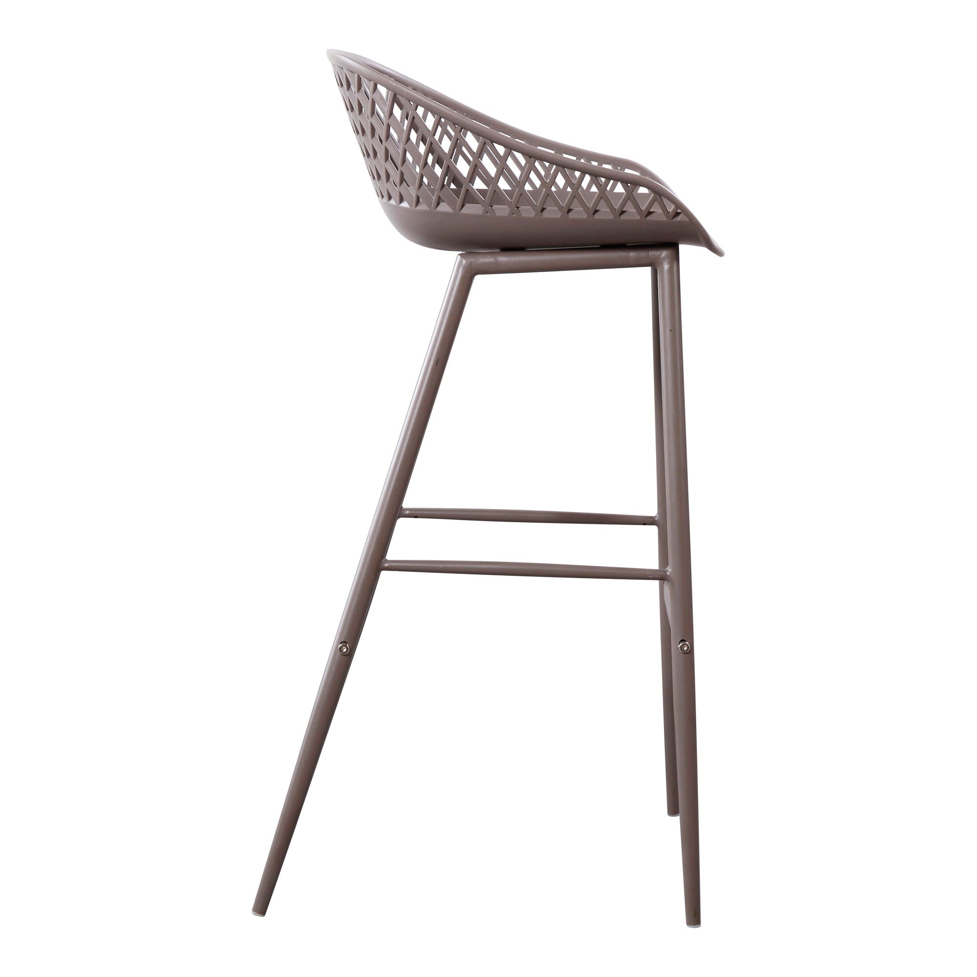 Piazza - Outdoor Barstool (Set of 2) - Gray