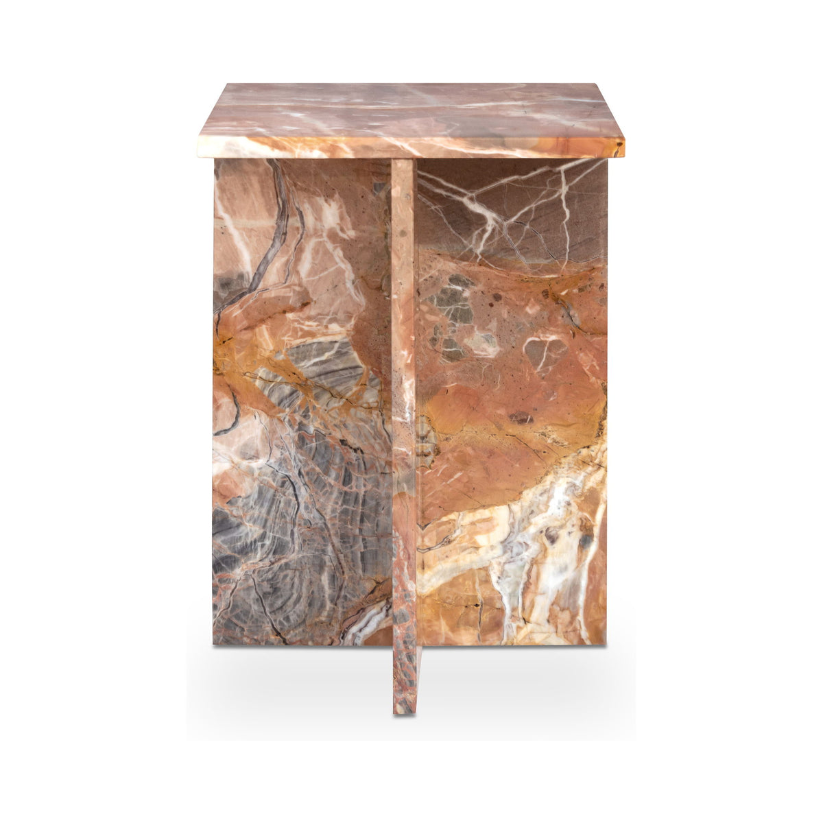Blair - Accent Table Levante Marble - Orange