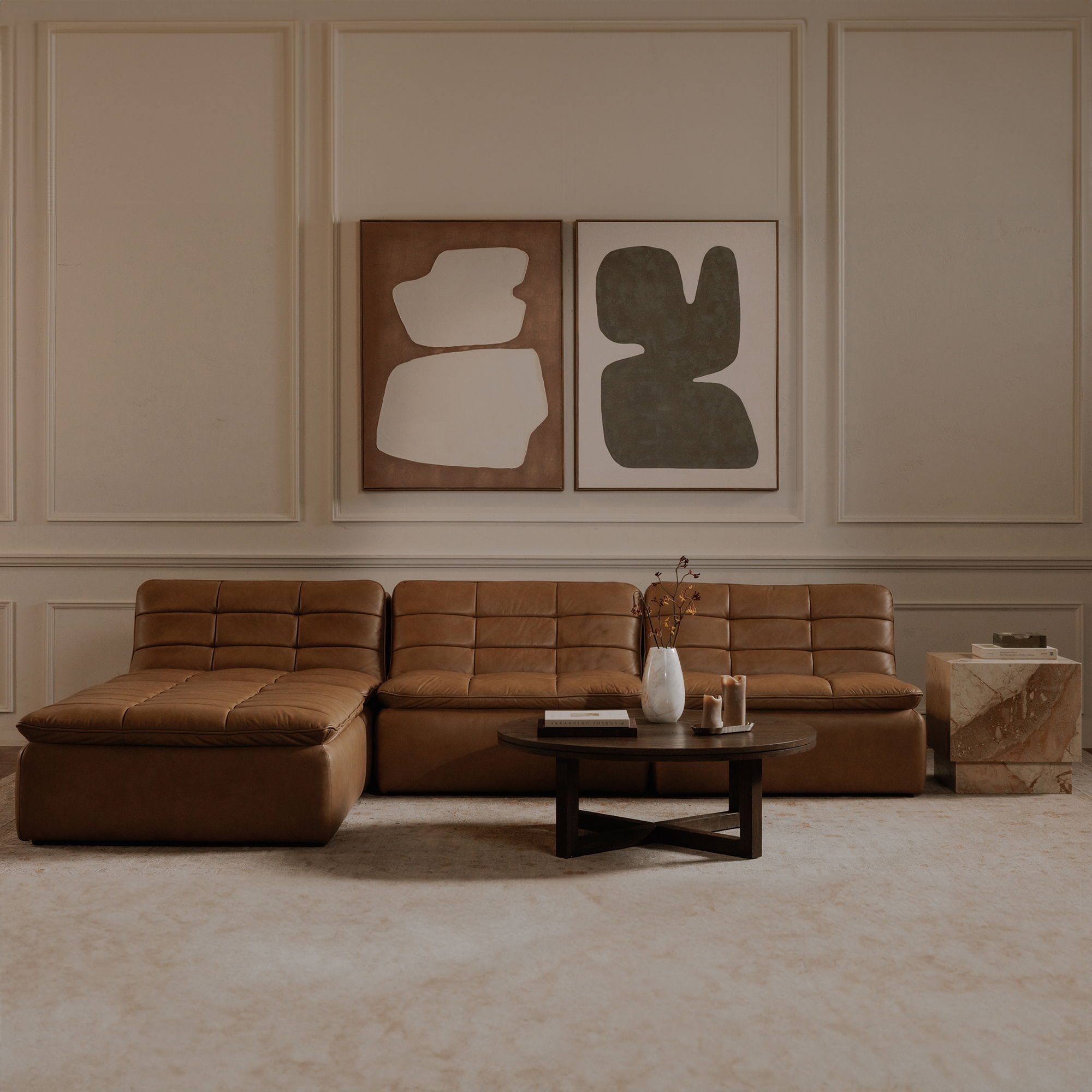 Lino - Slipper Chair - Tan