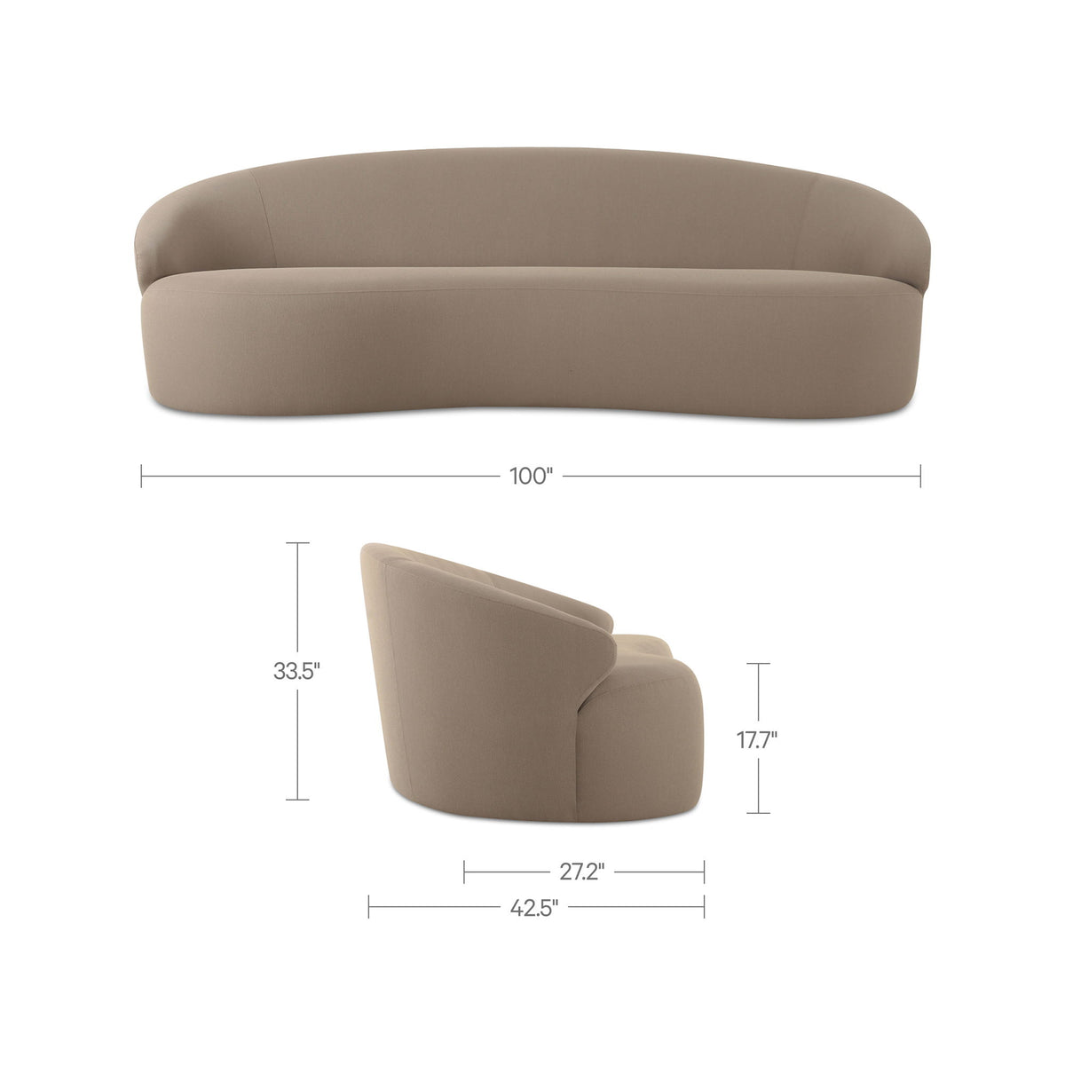 Cove - Outdoor Sofa - Taupe
