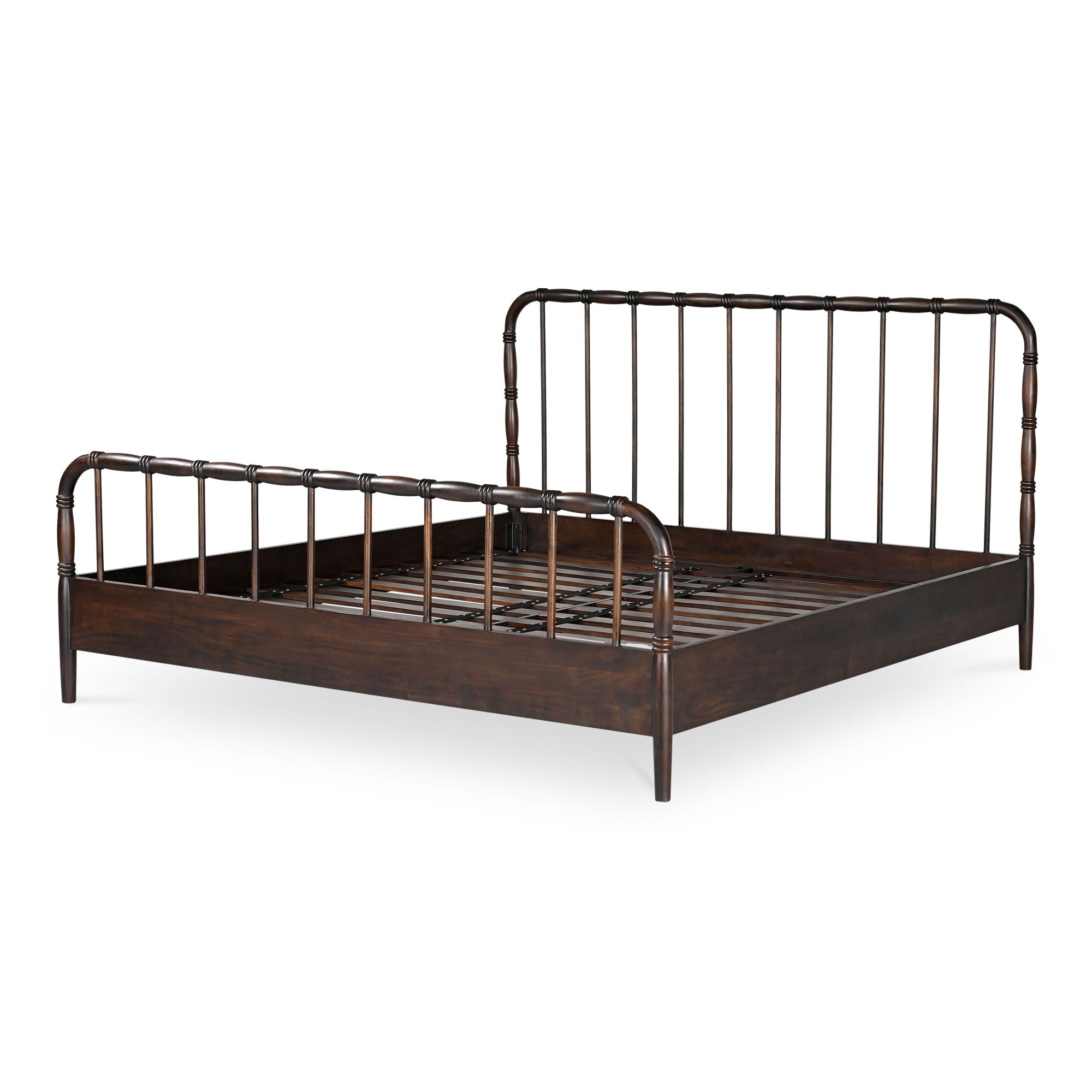 Vivian - King Bed - Dark Brown