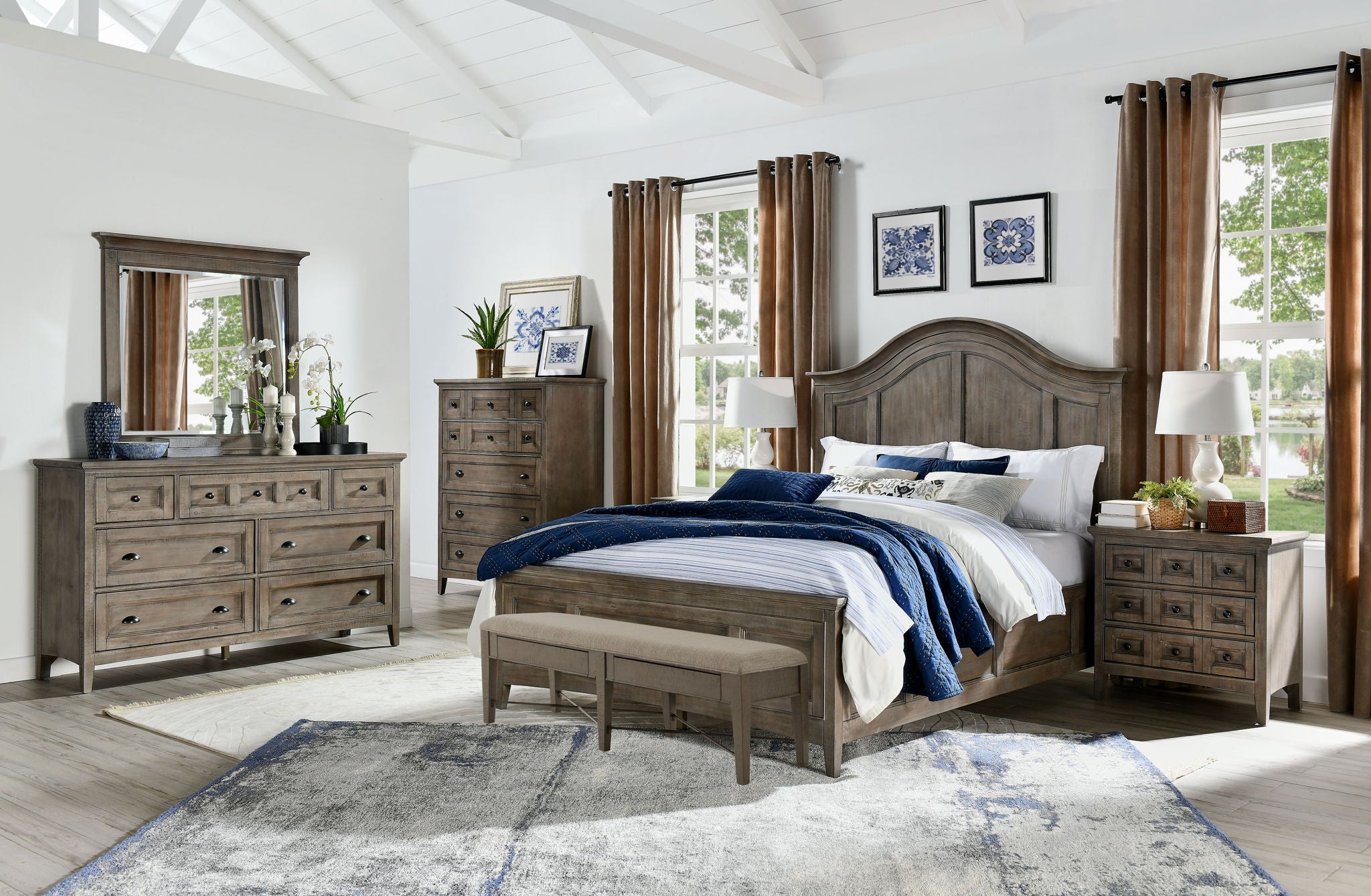 Paxton Place - Wood Drawer Chest - Dove Tail Grey