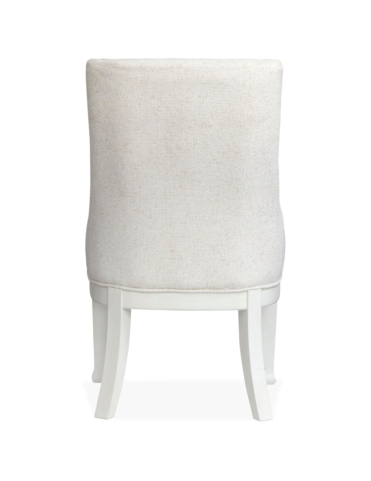 Kingston - Upholstered Host Chair (Set of 2) - Whisper White And Cerused Nutmeg