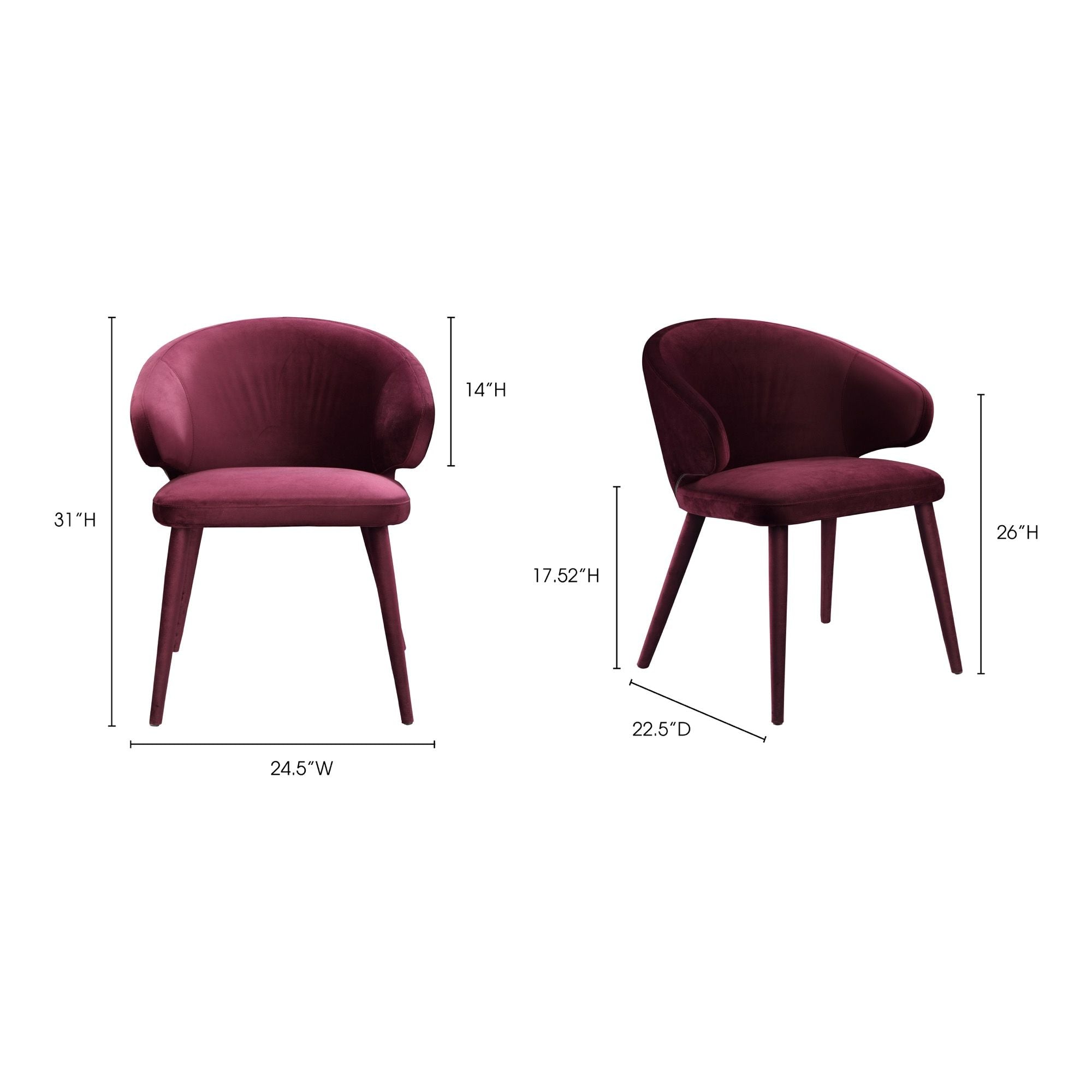 Stewart - Dining Chair - Purple