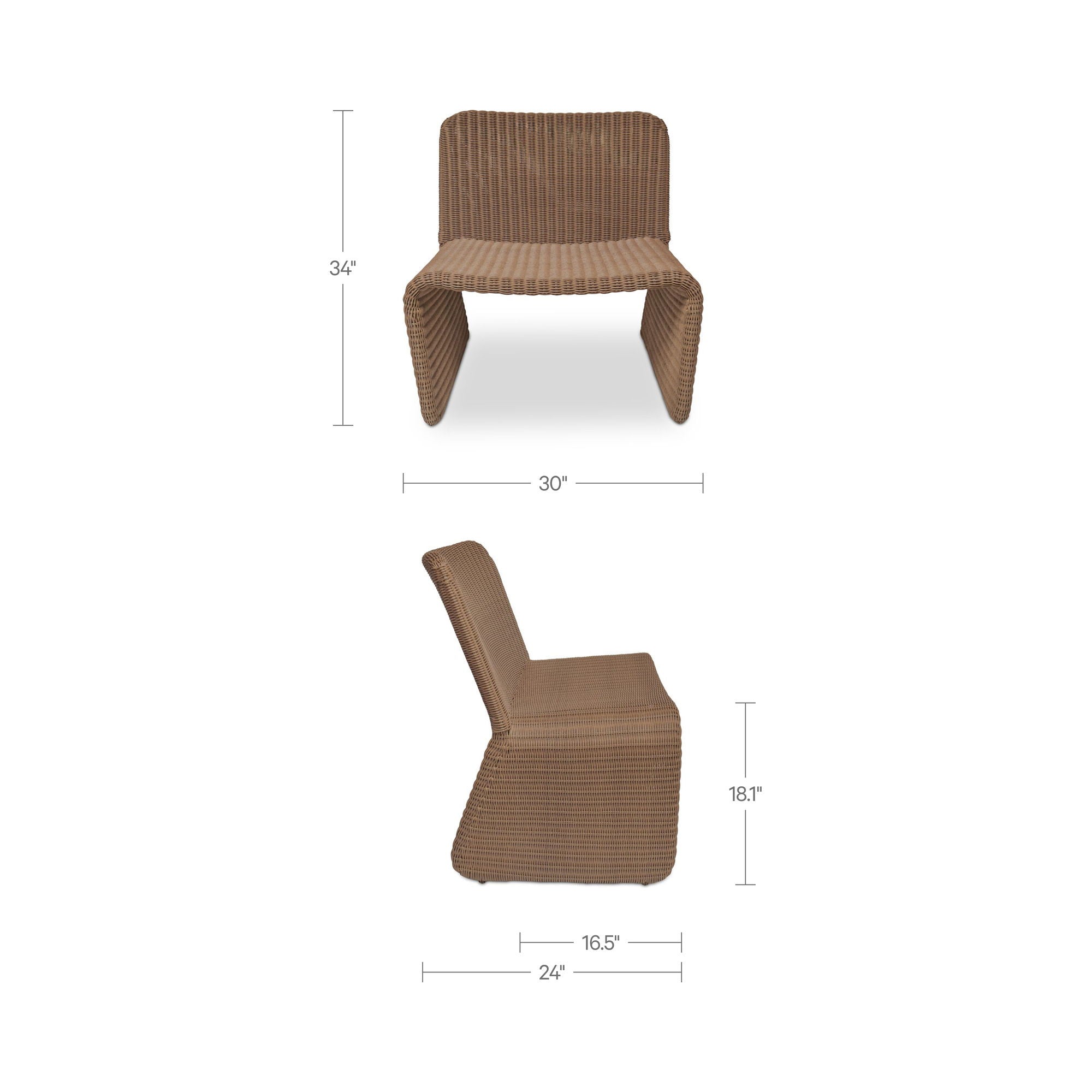 Ella - Outdoor Accent Chair - Natural