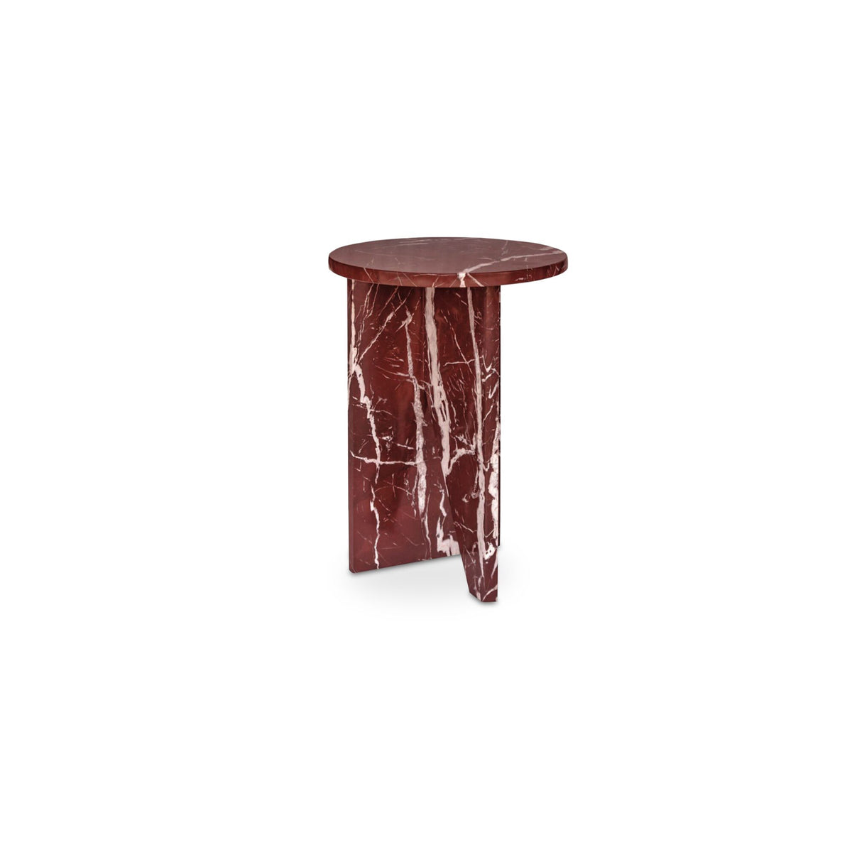 Grace - Accent Table Levante Marble - Red / Rosso