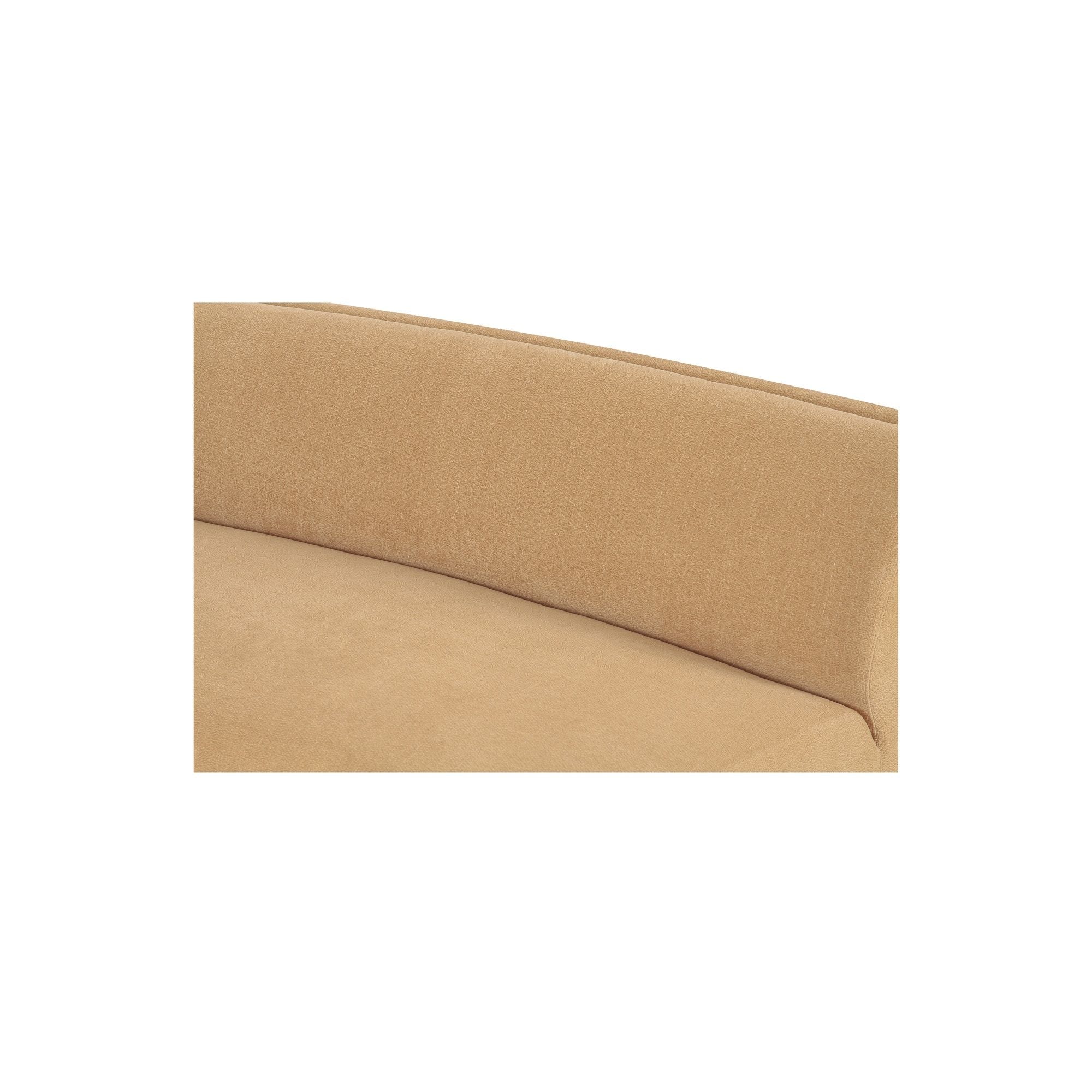 Naomi - 2 Piece Convex Modular Sectional - Golden Yellow