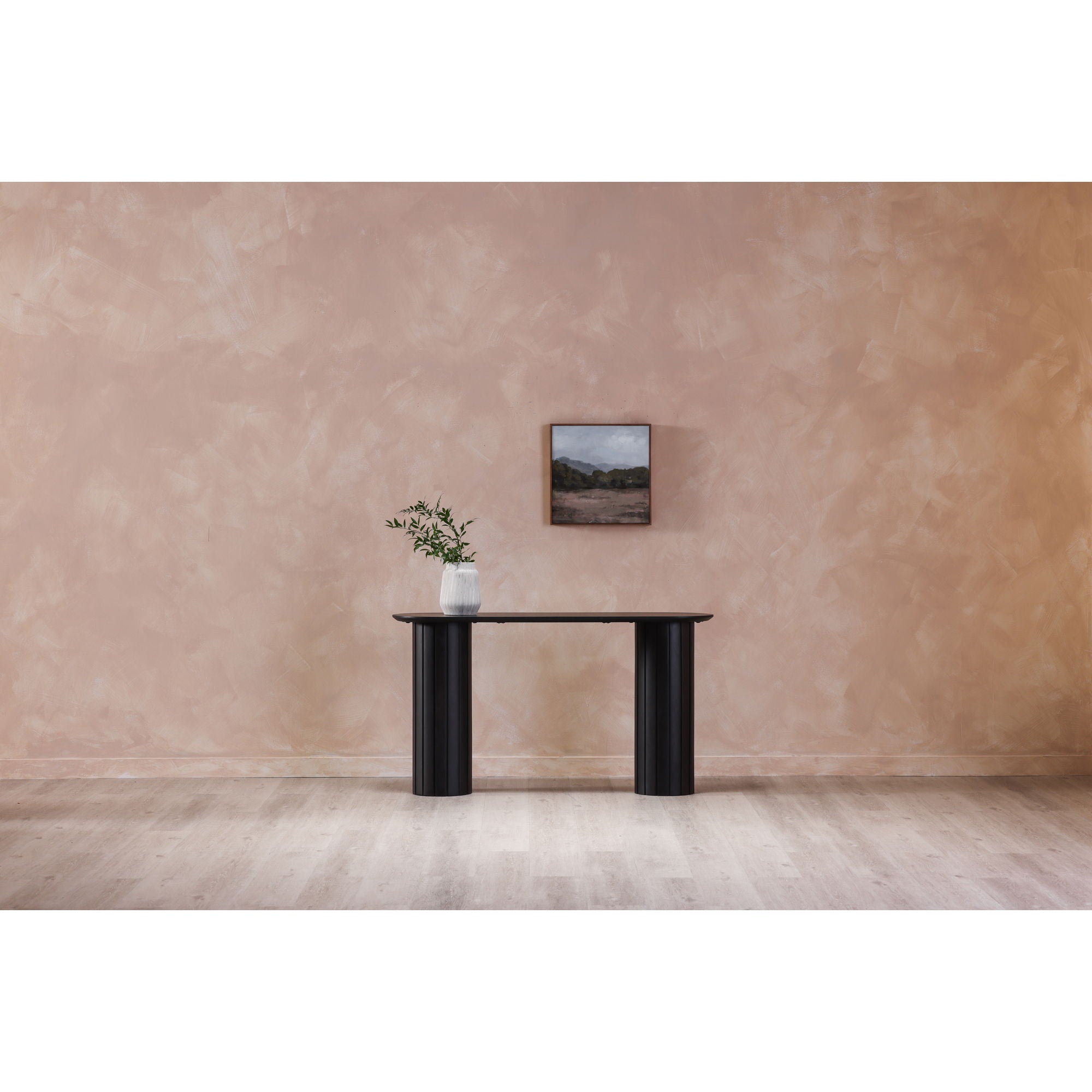 Povera - Acacia Wood Console Table - Black