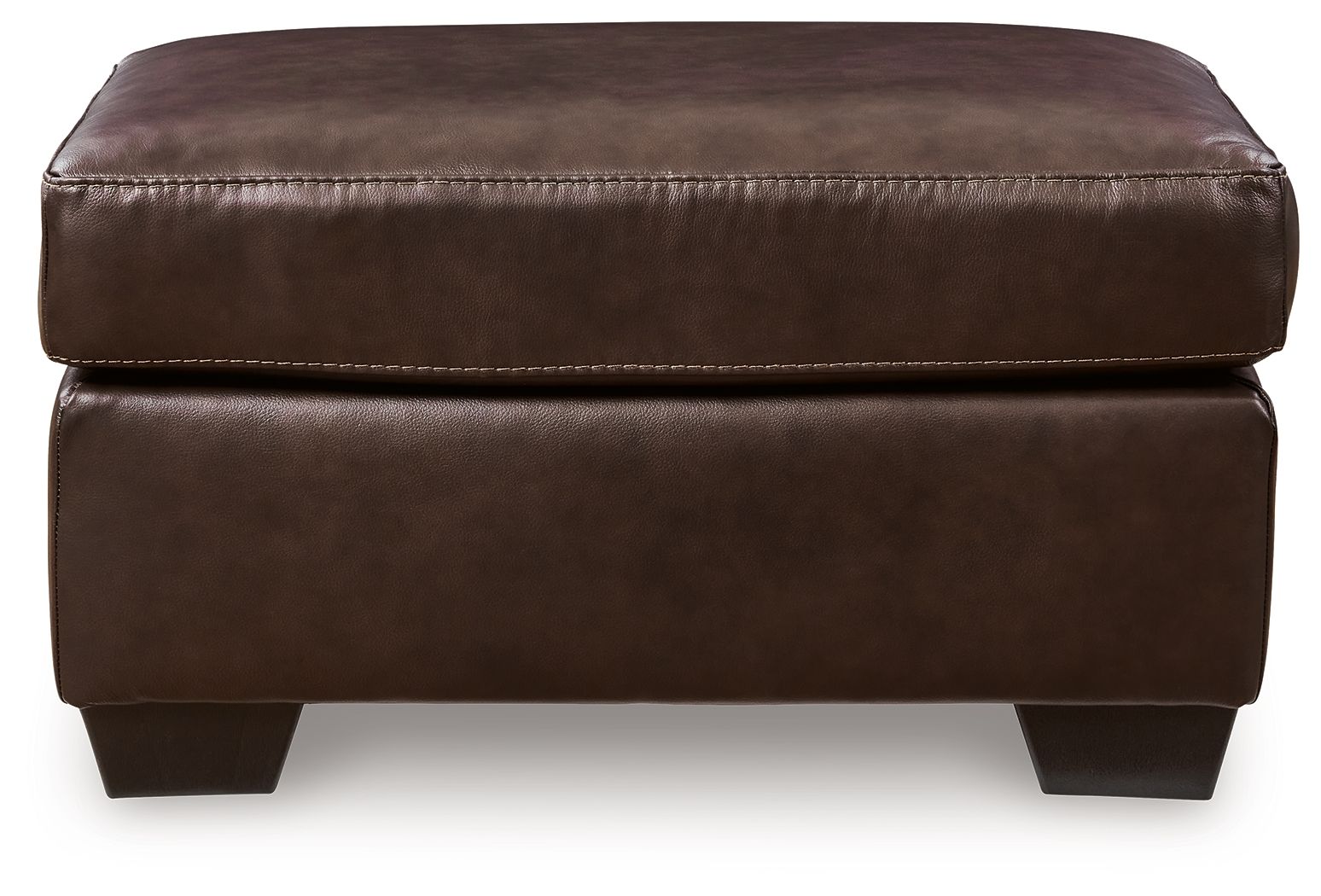 Santorine - Dark Brown - Ottoman - Leather Match