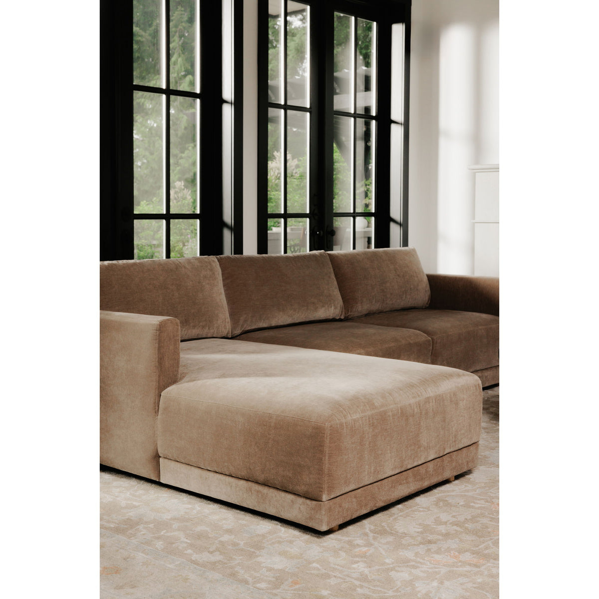 Bryn - Sectional Camel Left Stationary Sofa - Camel