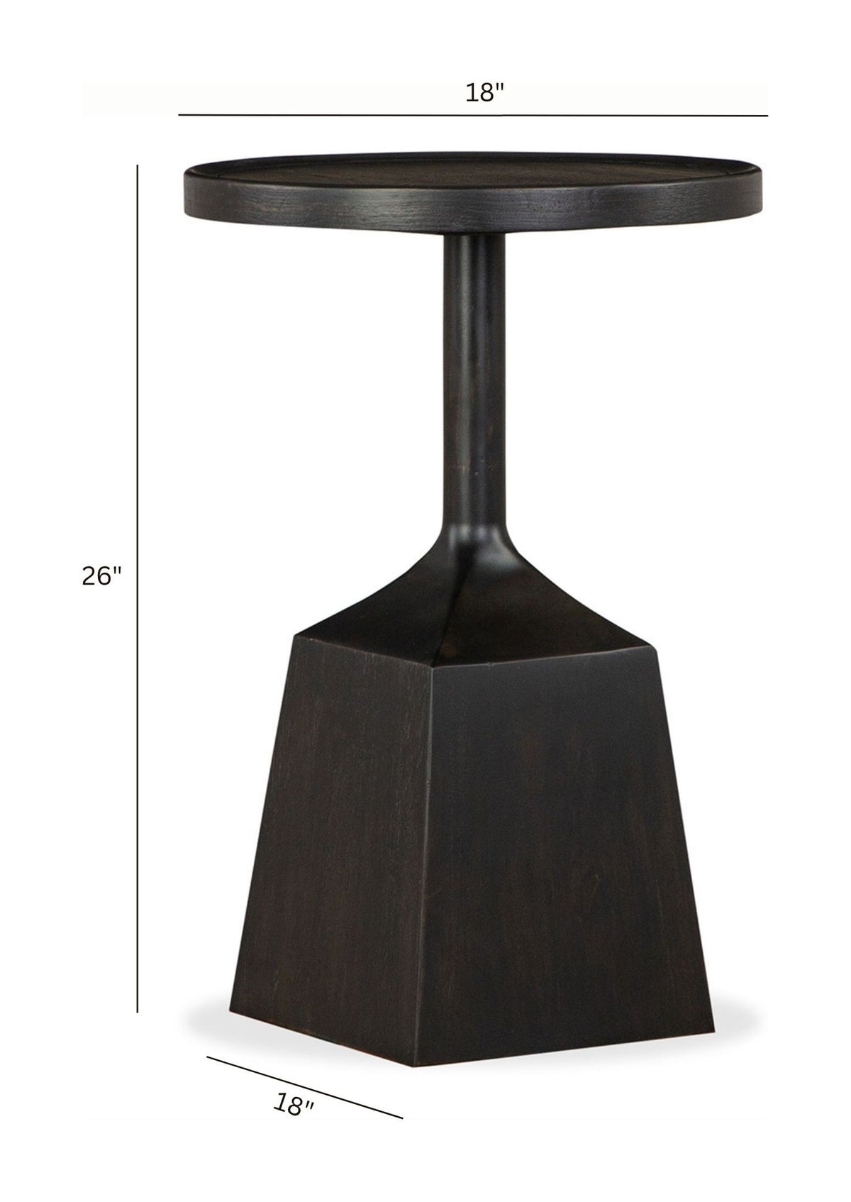 Lindon - Round Pedestal Accent End Table