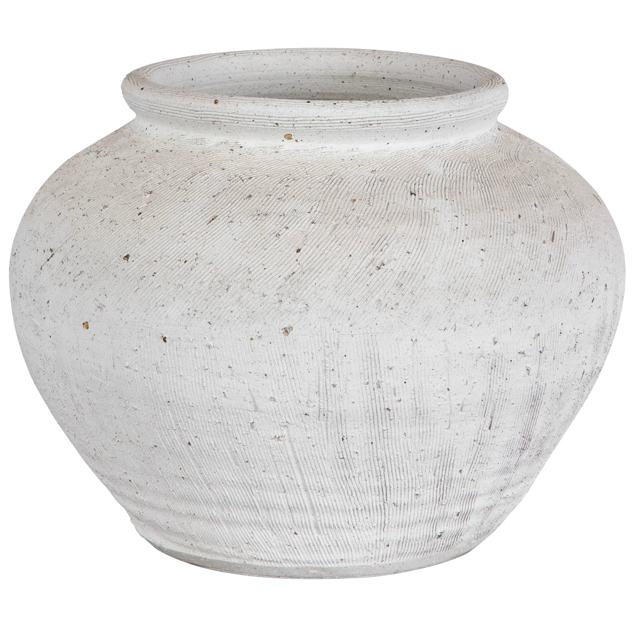 Floreana - Round Vase - White
