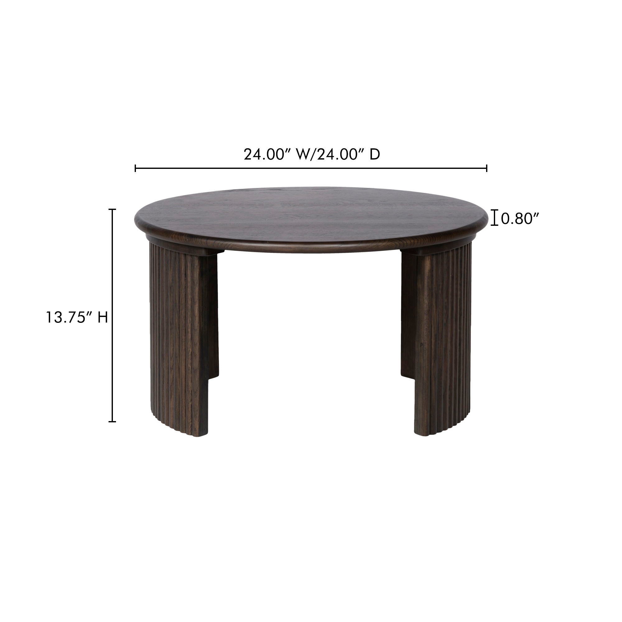Penny - Small Coffee Table - Dark Brown