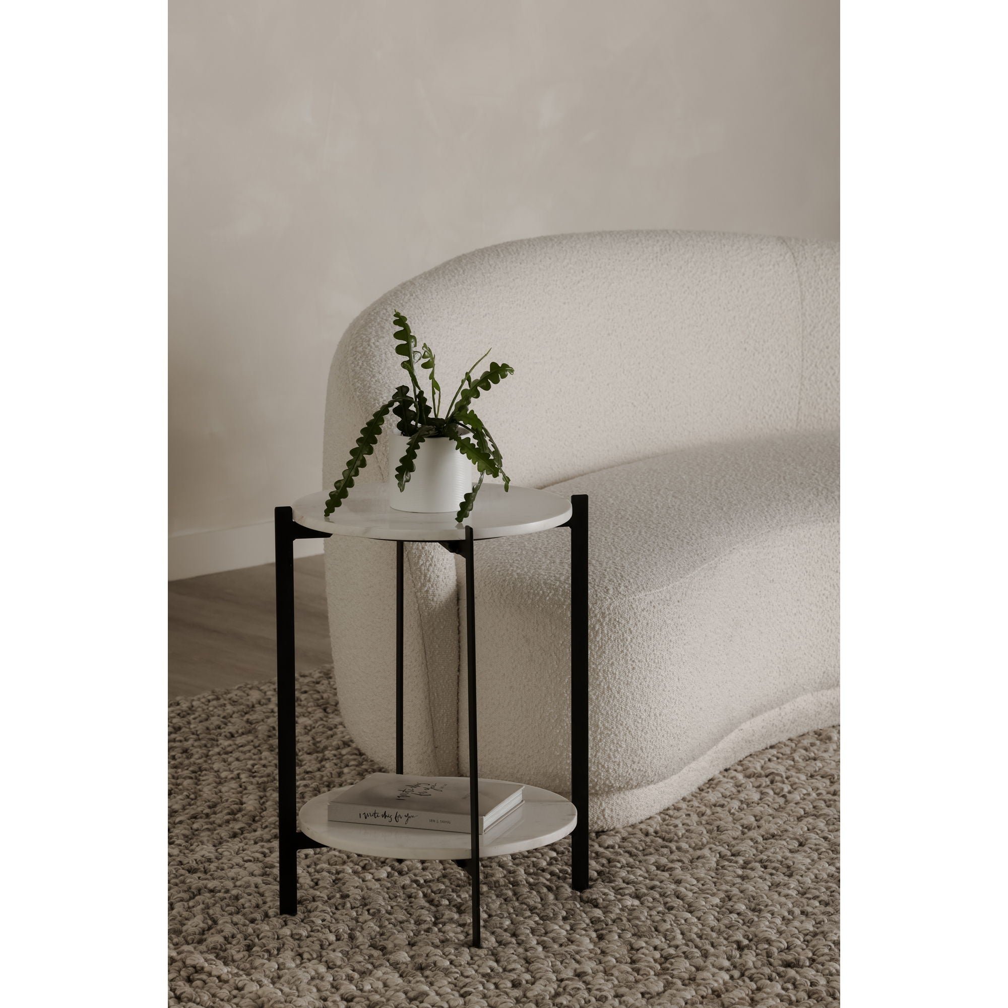 Melanie - Accent Table - White