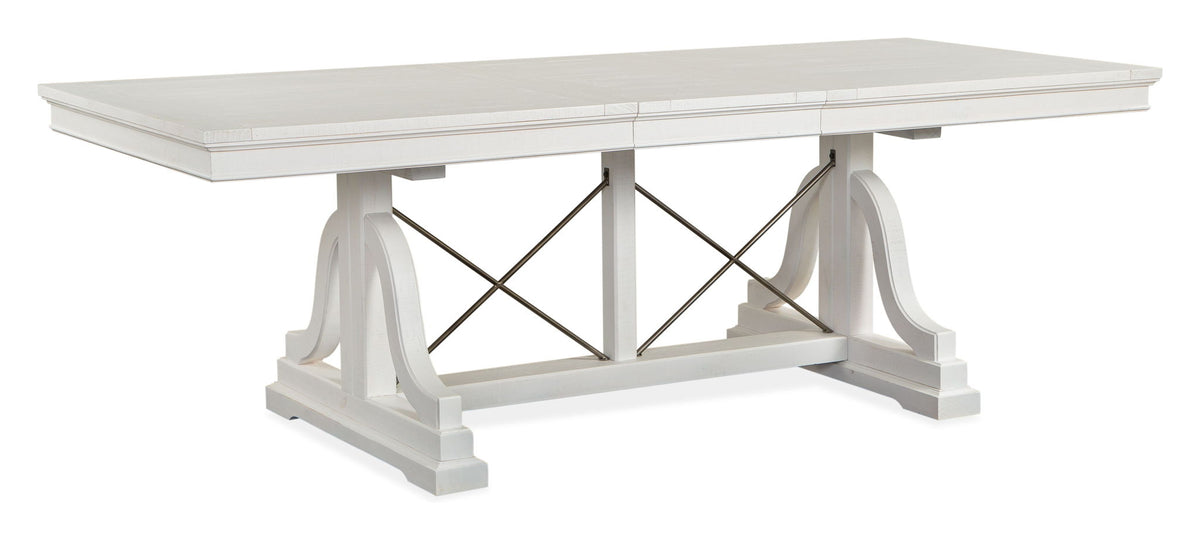 Heron Cove - Trestle Dining Table - Chalk White
