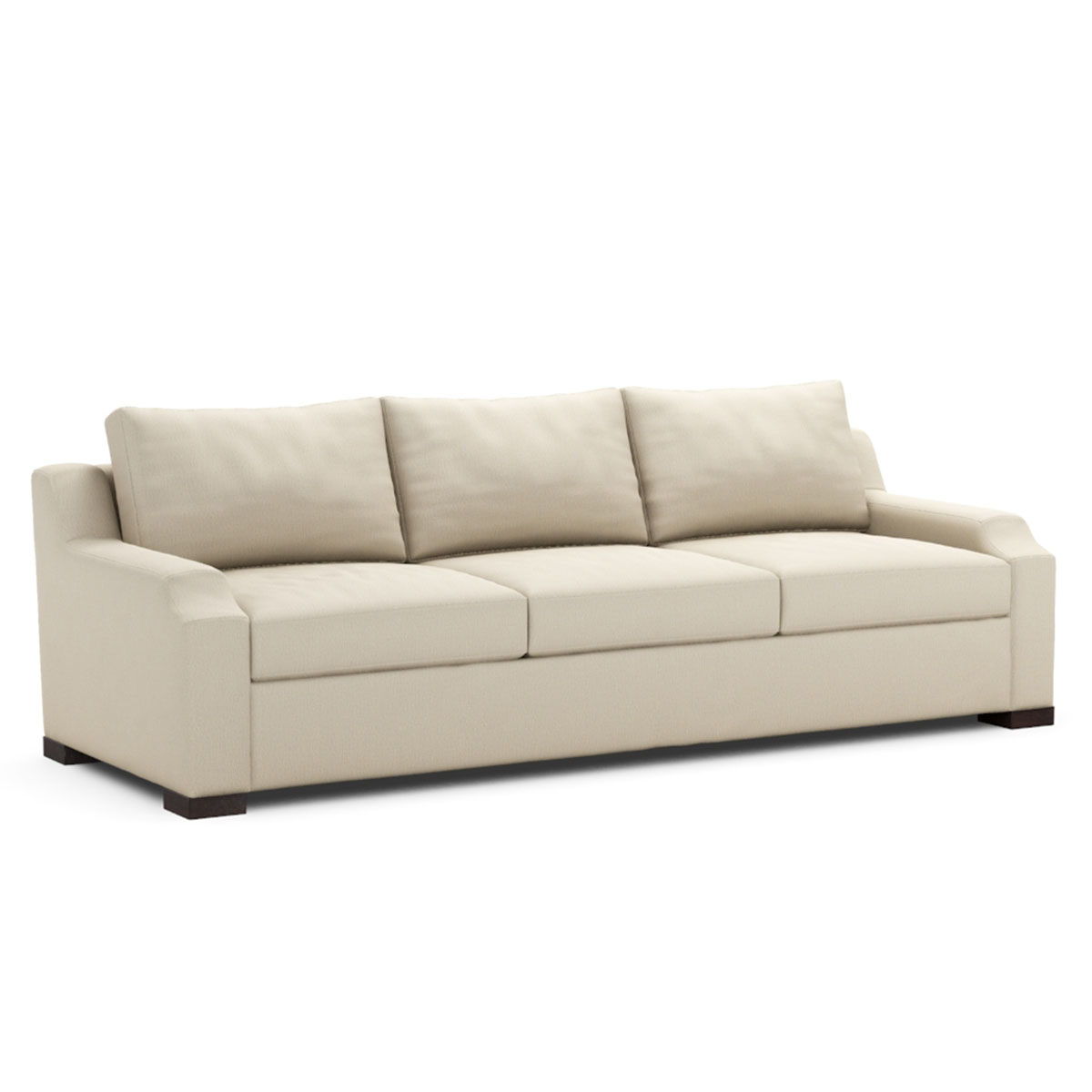 Classic Custom - Rivera Large Sofa With English Modern Arm Abaco Fabric - Beach