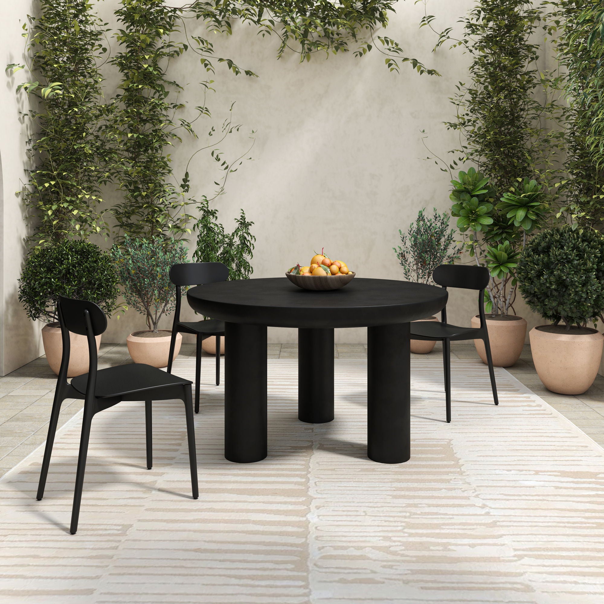 Kent - Outdoor Dining Chair (Set of 2) - Black